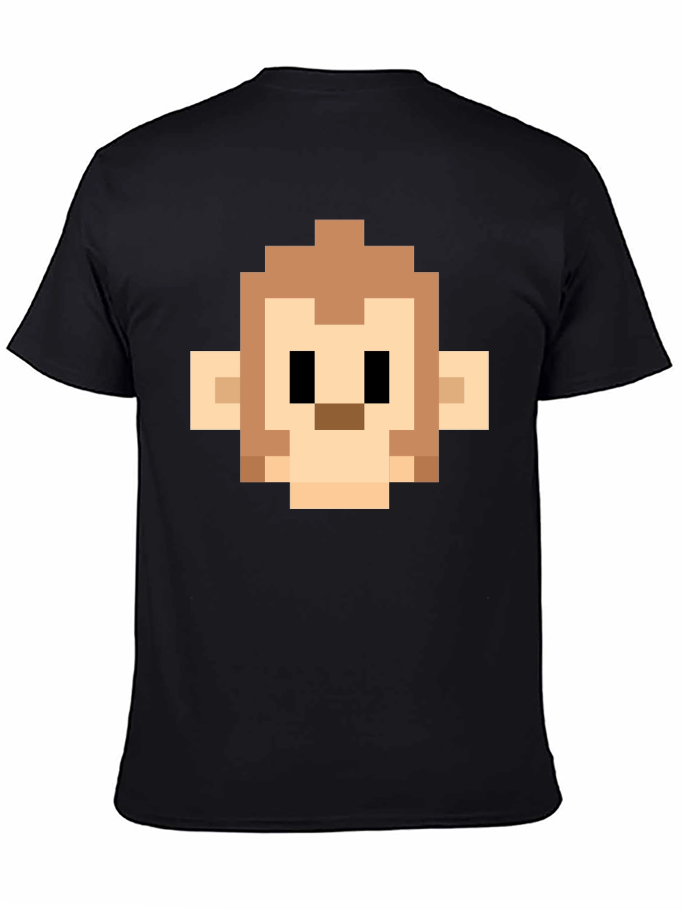 Pixel Monkey Head Graphic Tee