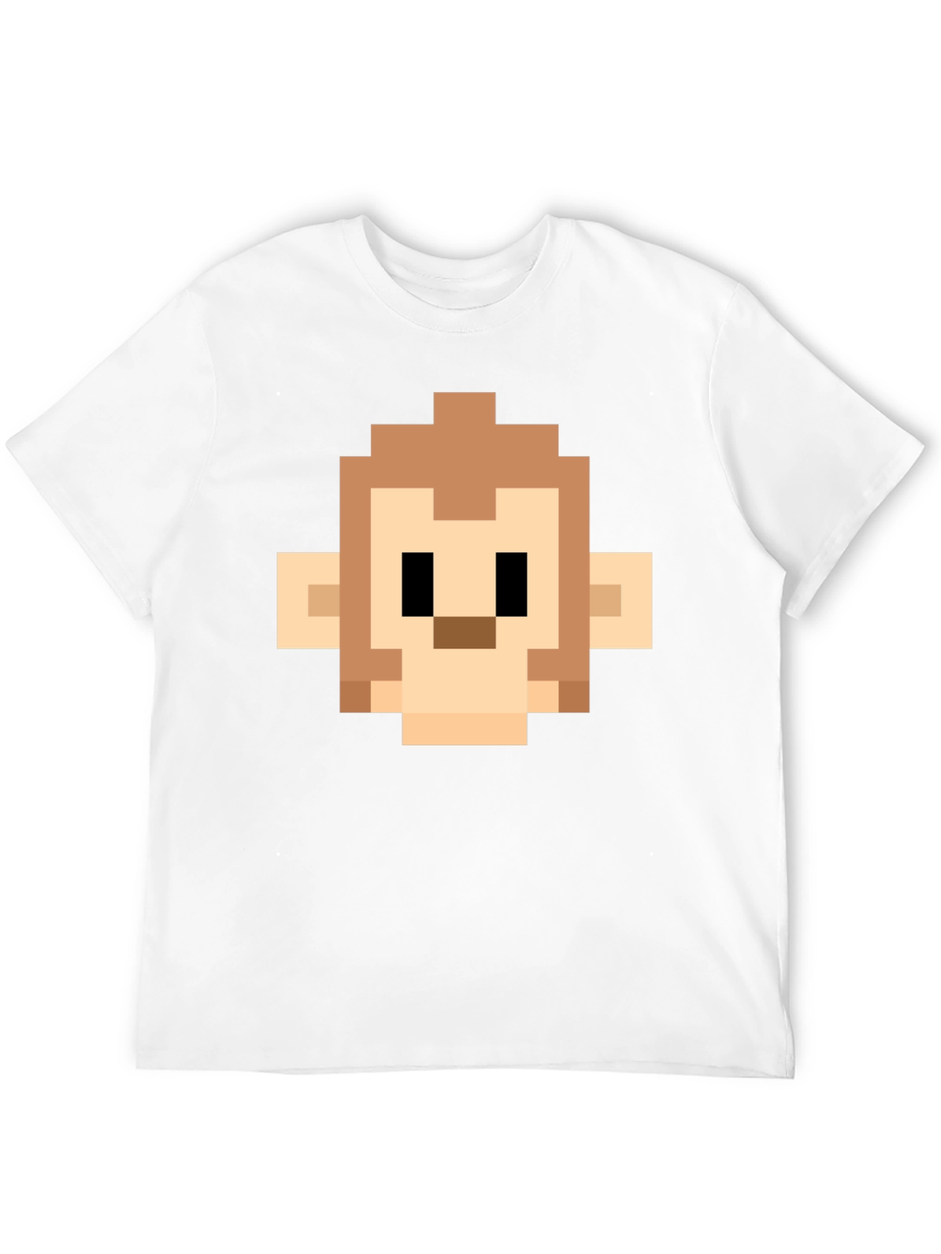 Pixel Monkey Head Graphic Tee