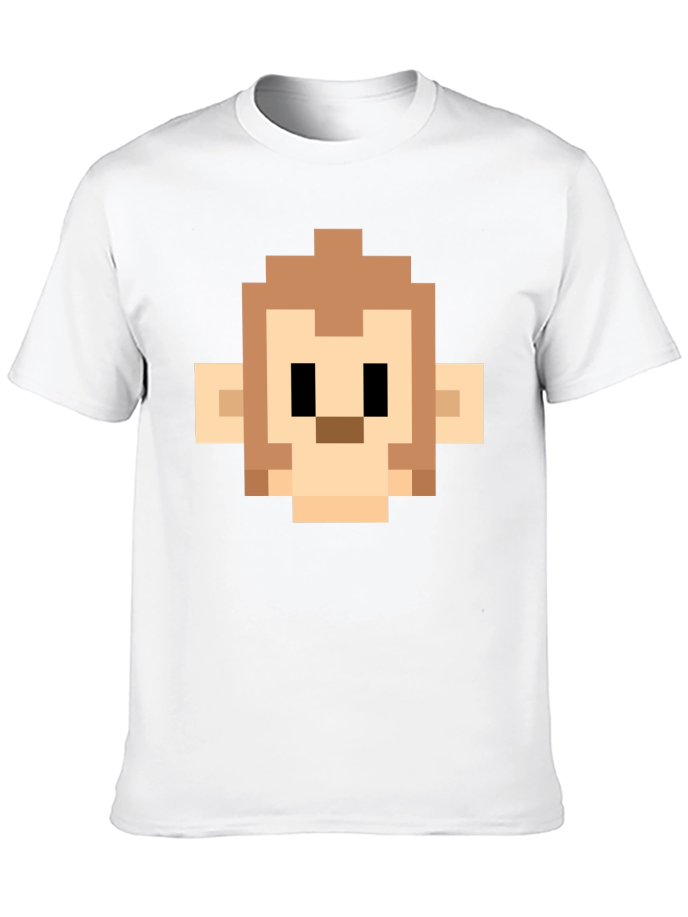 Pixel Monkey Head Graphic Tee