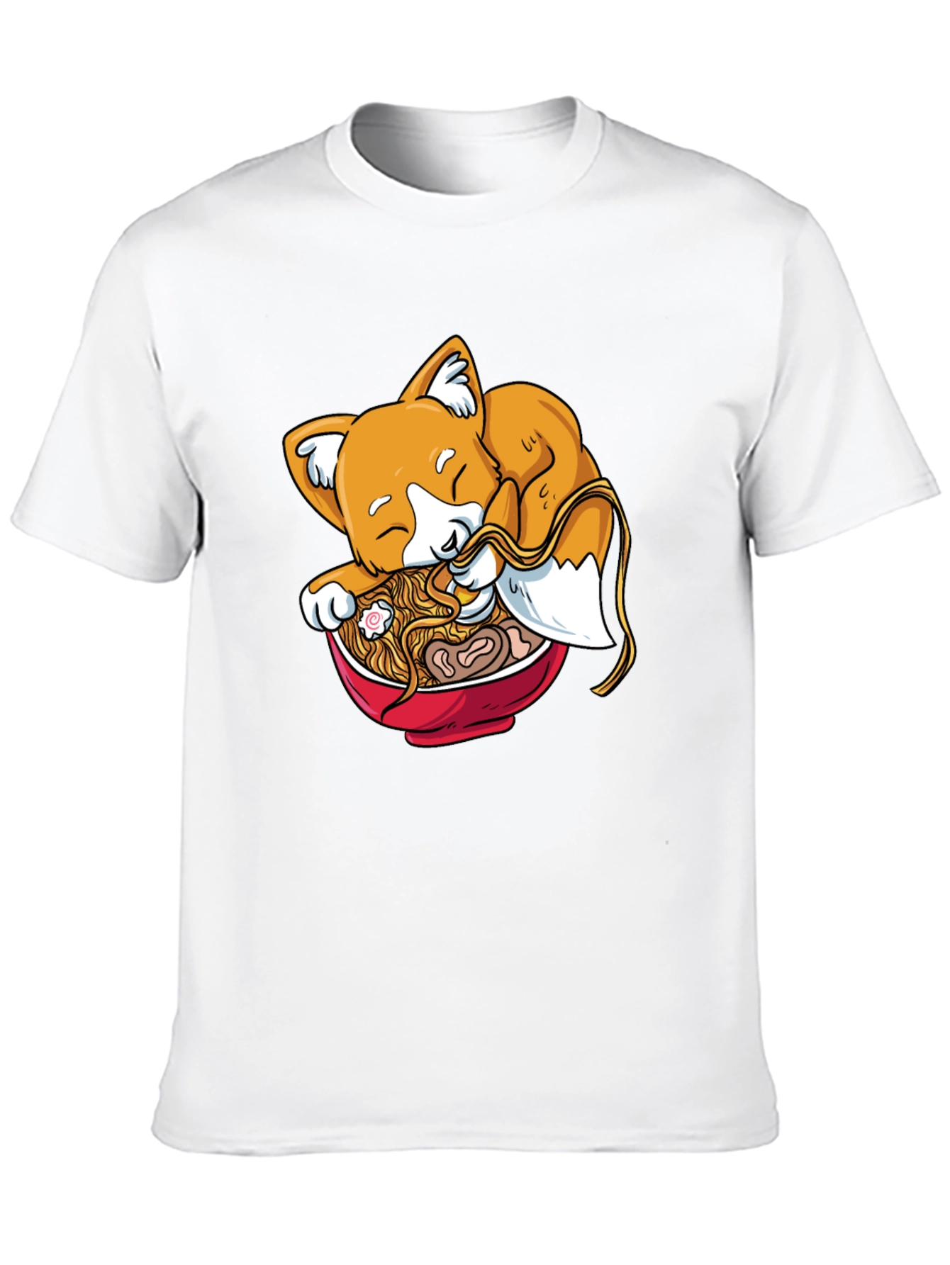 Ramen Fox Black Graphic Tee
