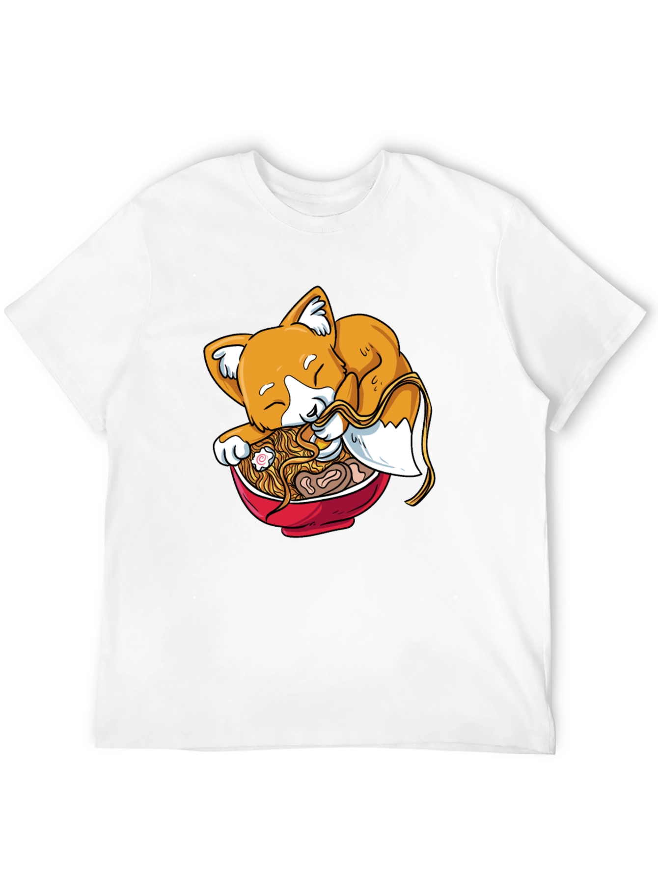 Ramen Fox Black Graphic Tee