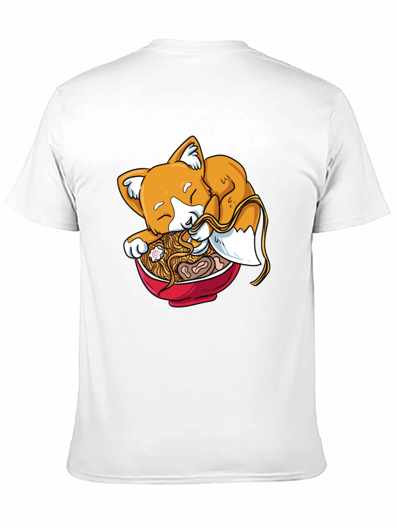 Ramen Fox Black Graphic Tee