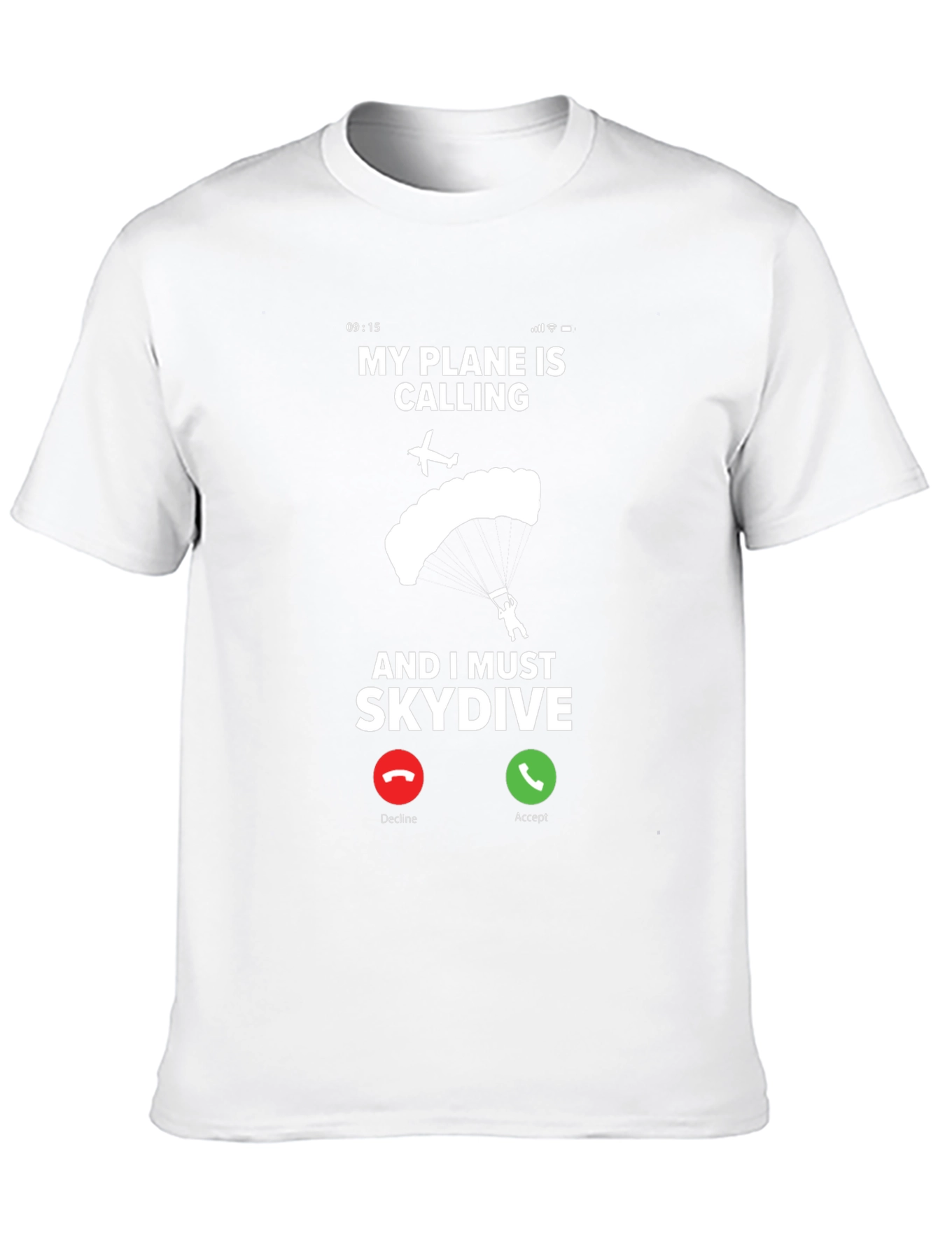 My Plane Is Calling Skydiving T-Shirt