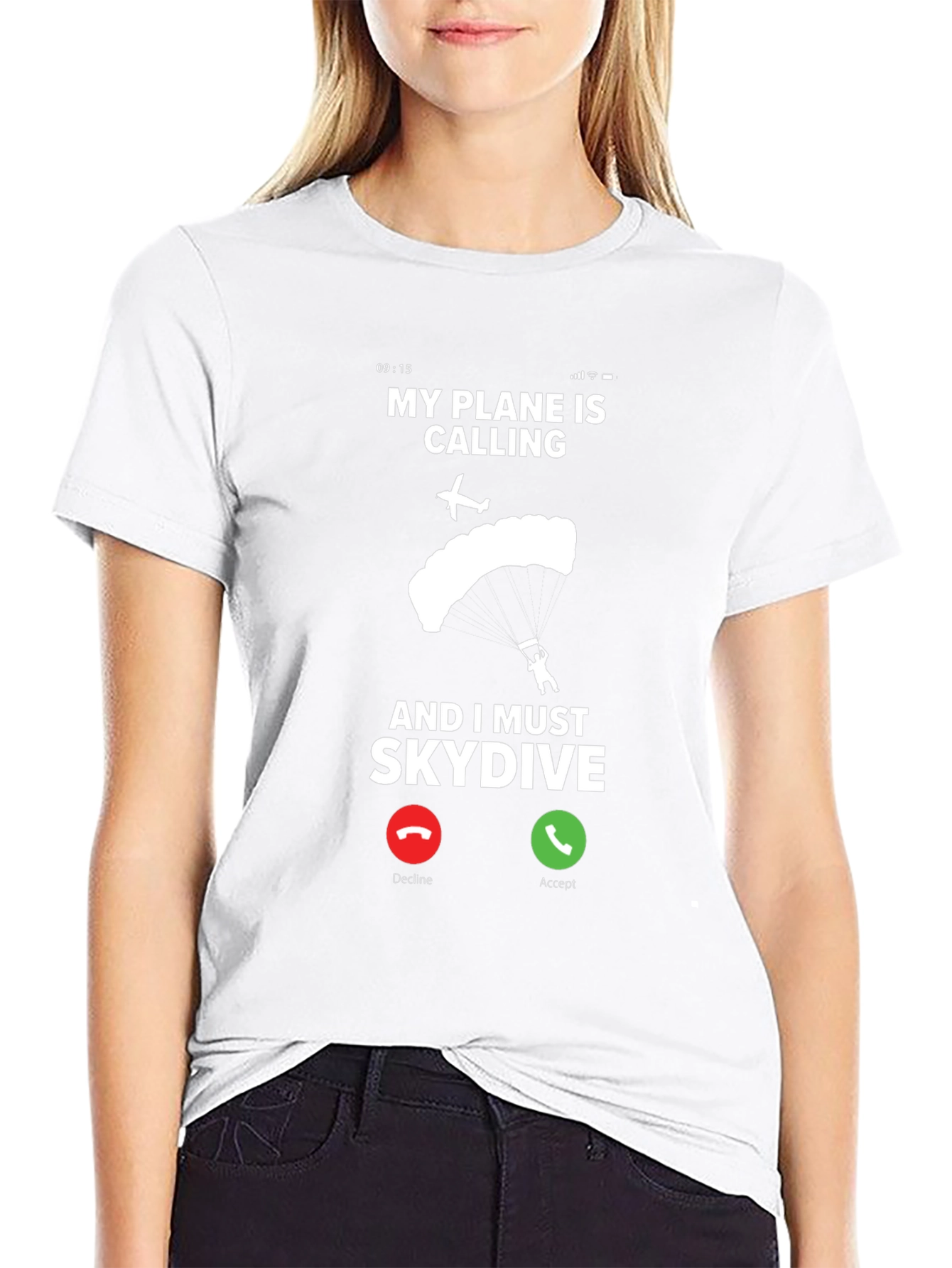 My Plane Is Calling Skydiving T-Shirt