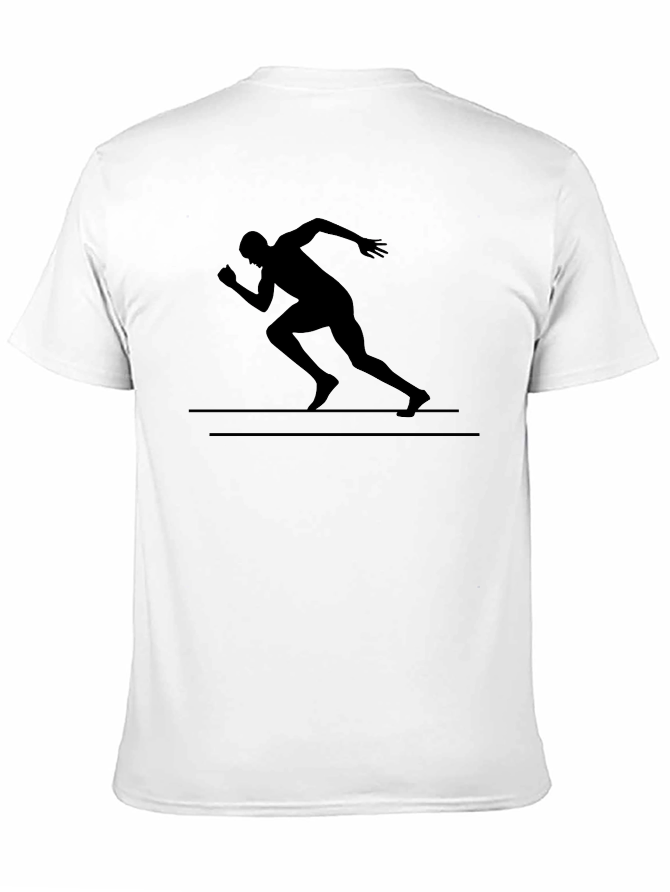 Runner Silhouette Black Graphic T-Shirt