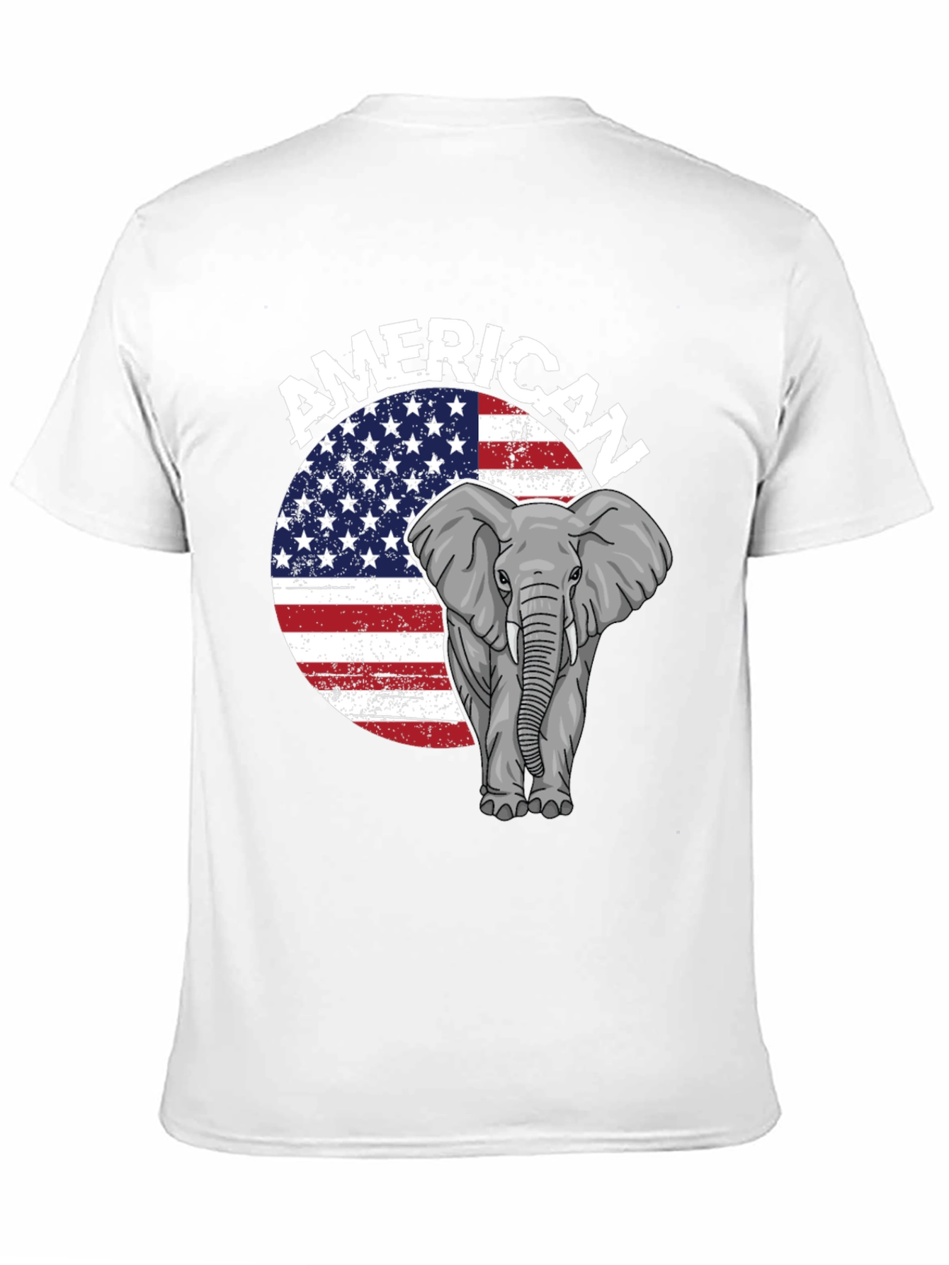 American Elephant Graphic T-Shirt