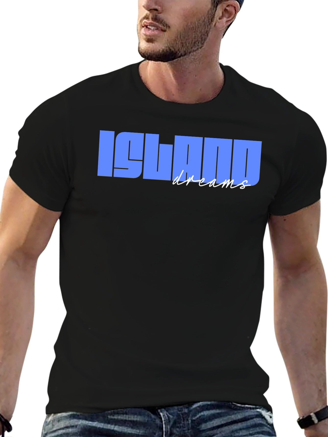 Island Dreams Graphic Print Mens T-Shirt