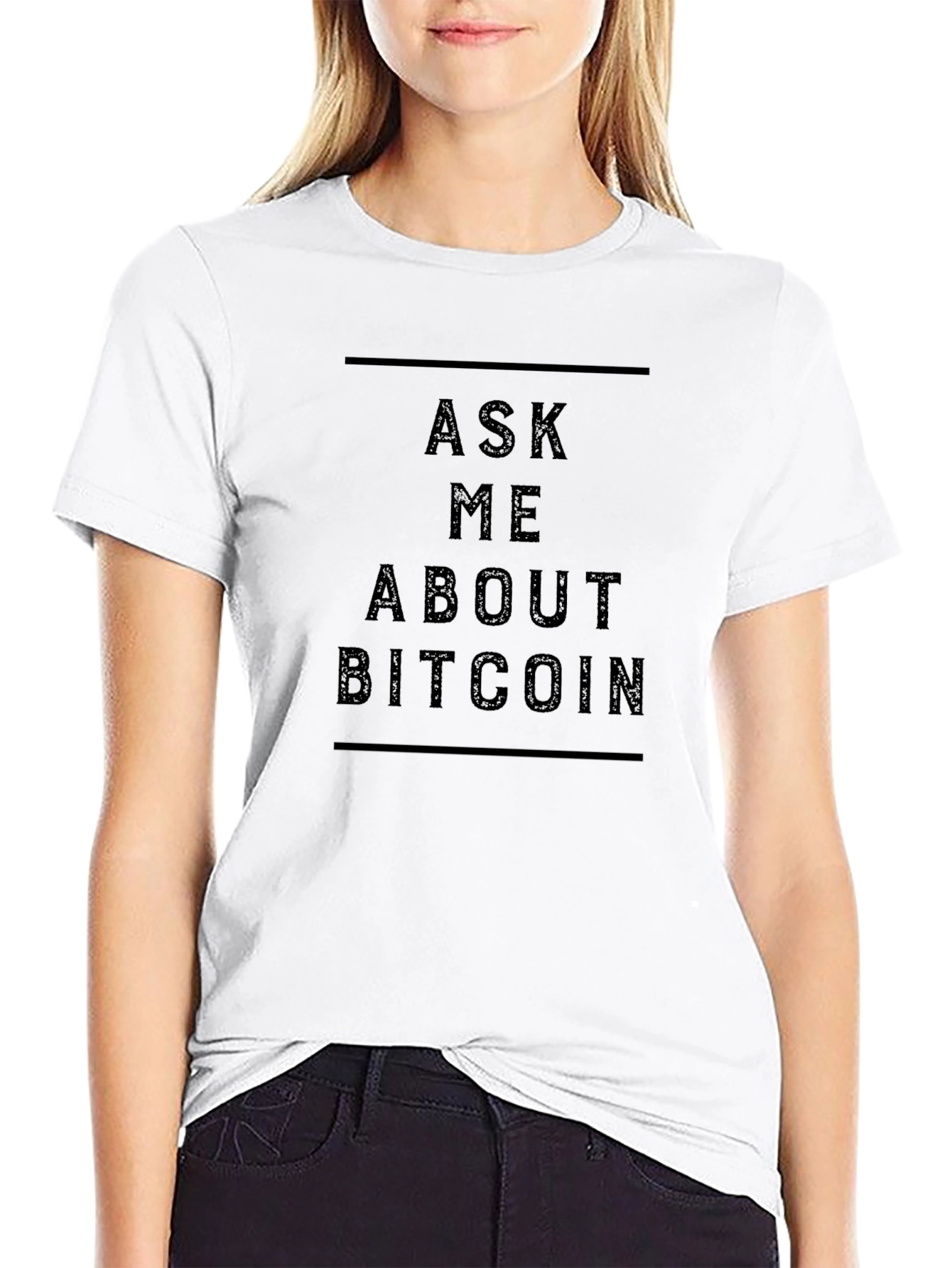 Ask Me About Bitcoin Graphic Tee