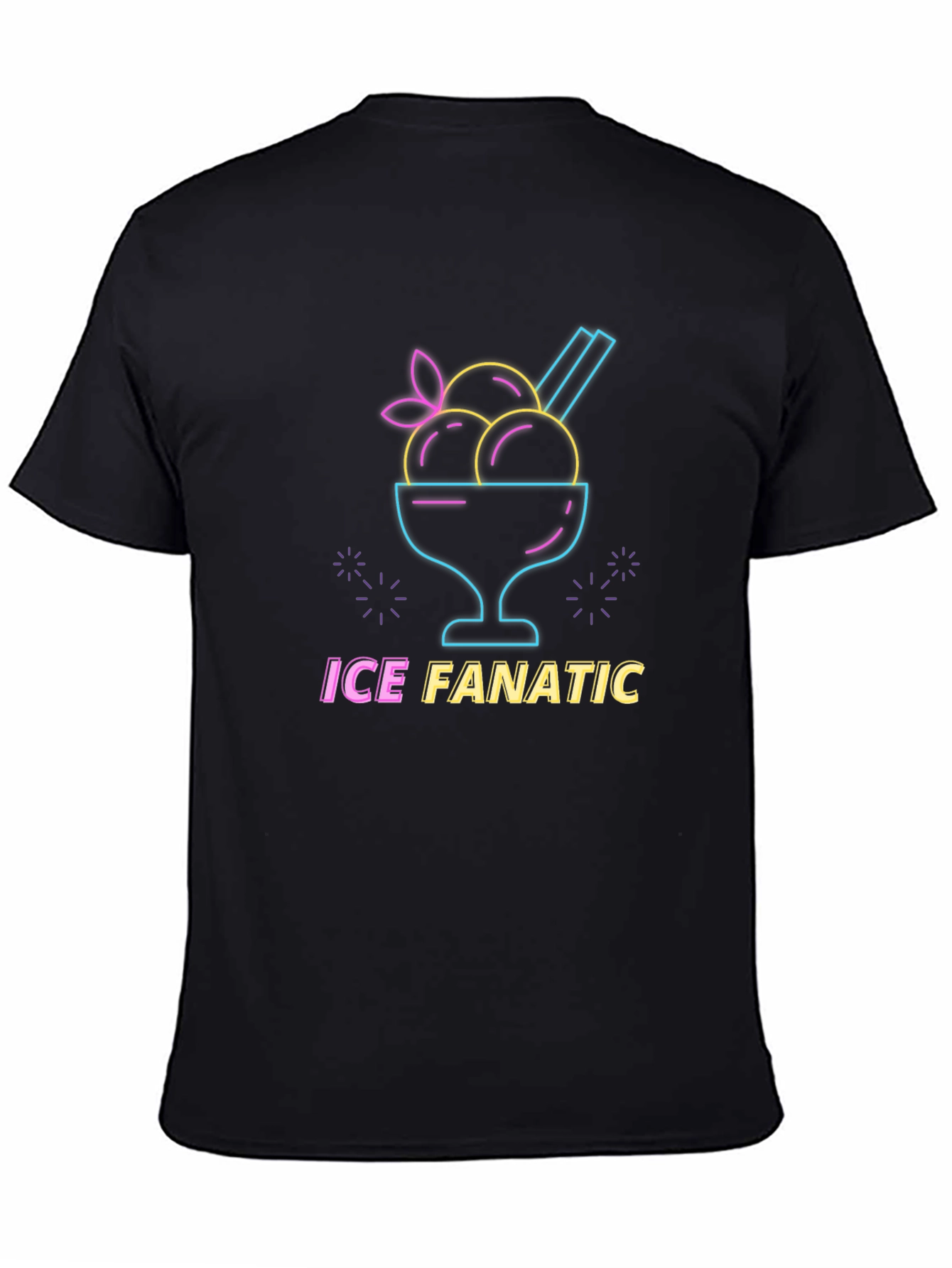 Ice Fanatic Graphic Tee - Black
