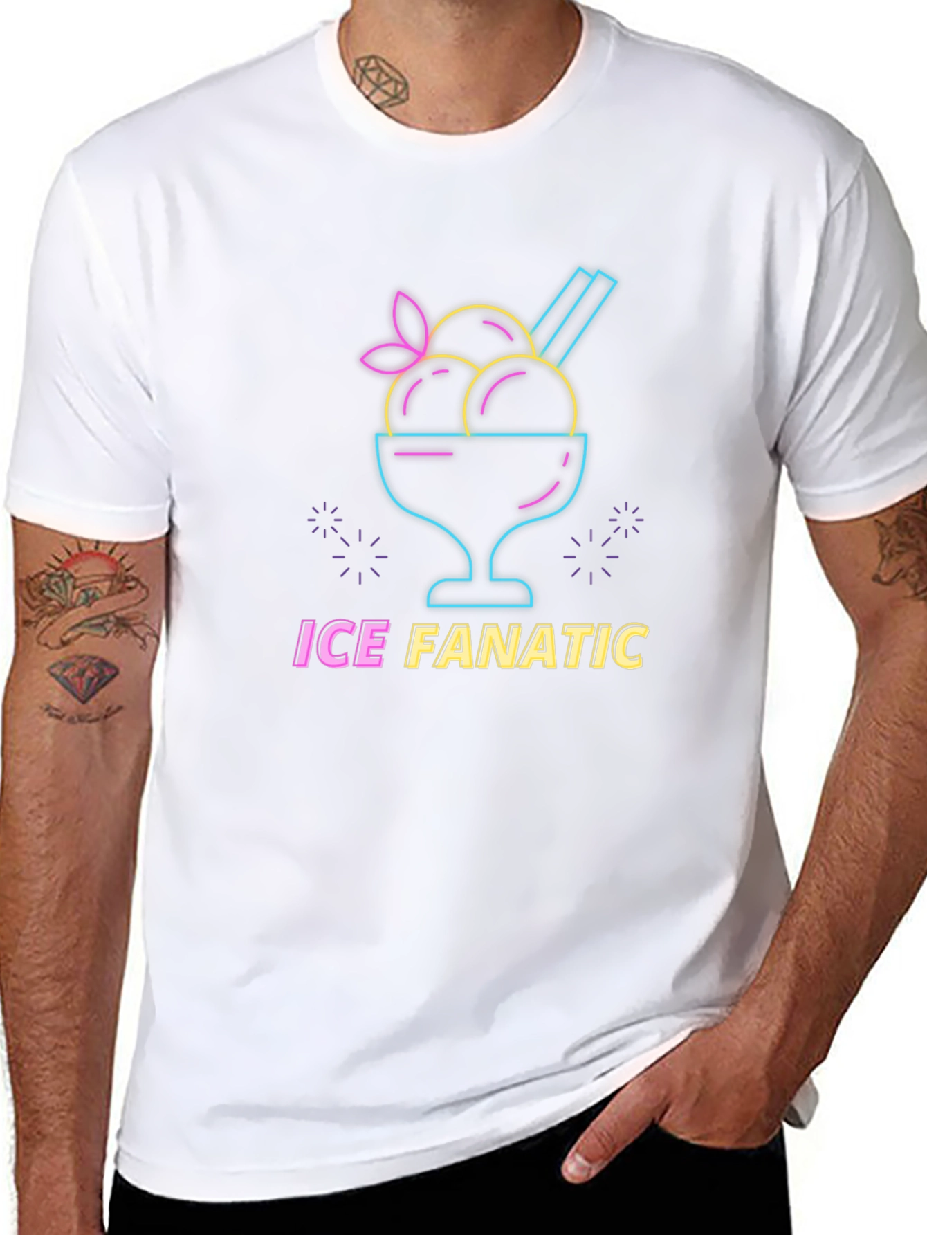 Ice Fanatic Graphic Tee - Black