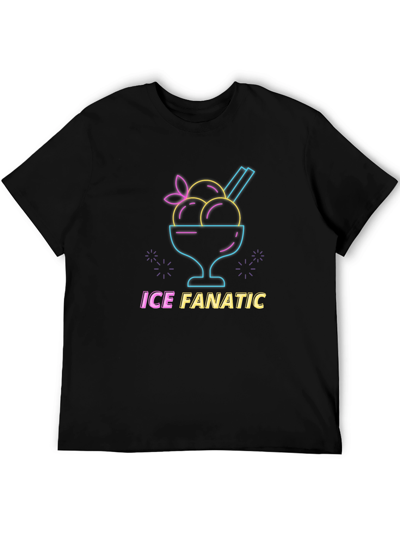 Ice Fanatic Graphic Tee - Black