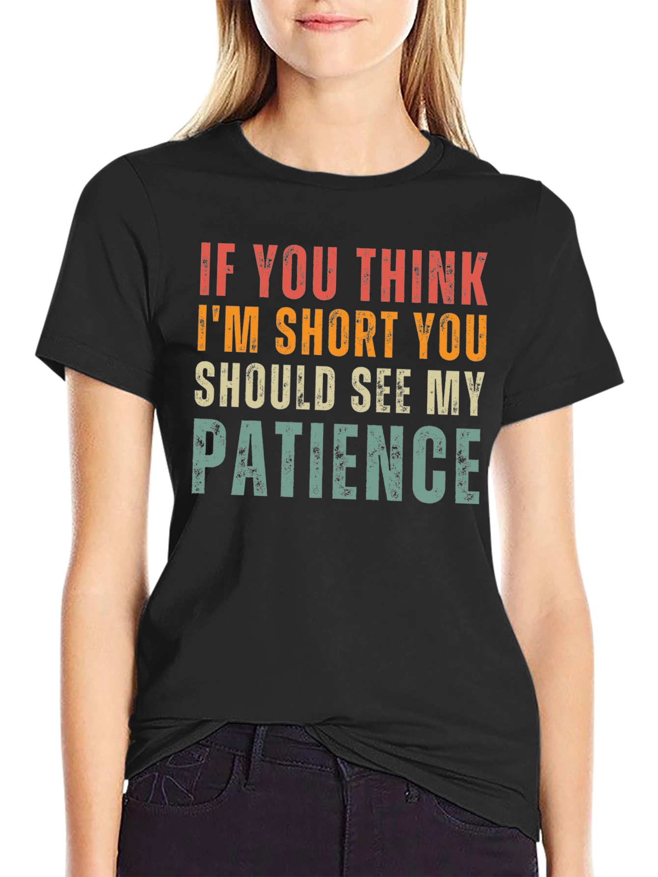 Funny Short Patience Graphic T-Shirt