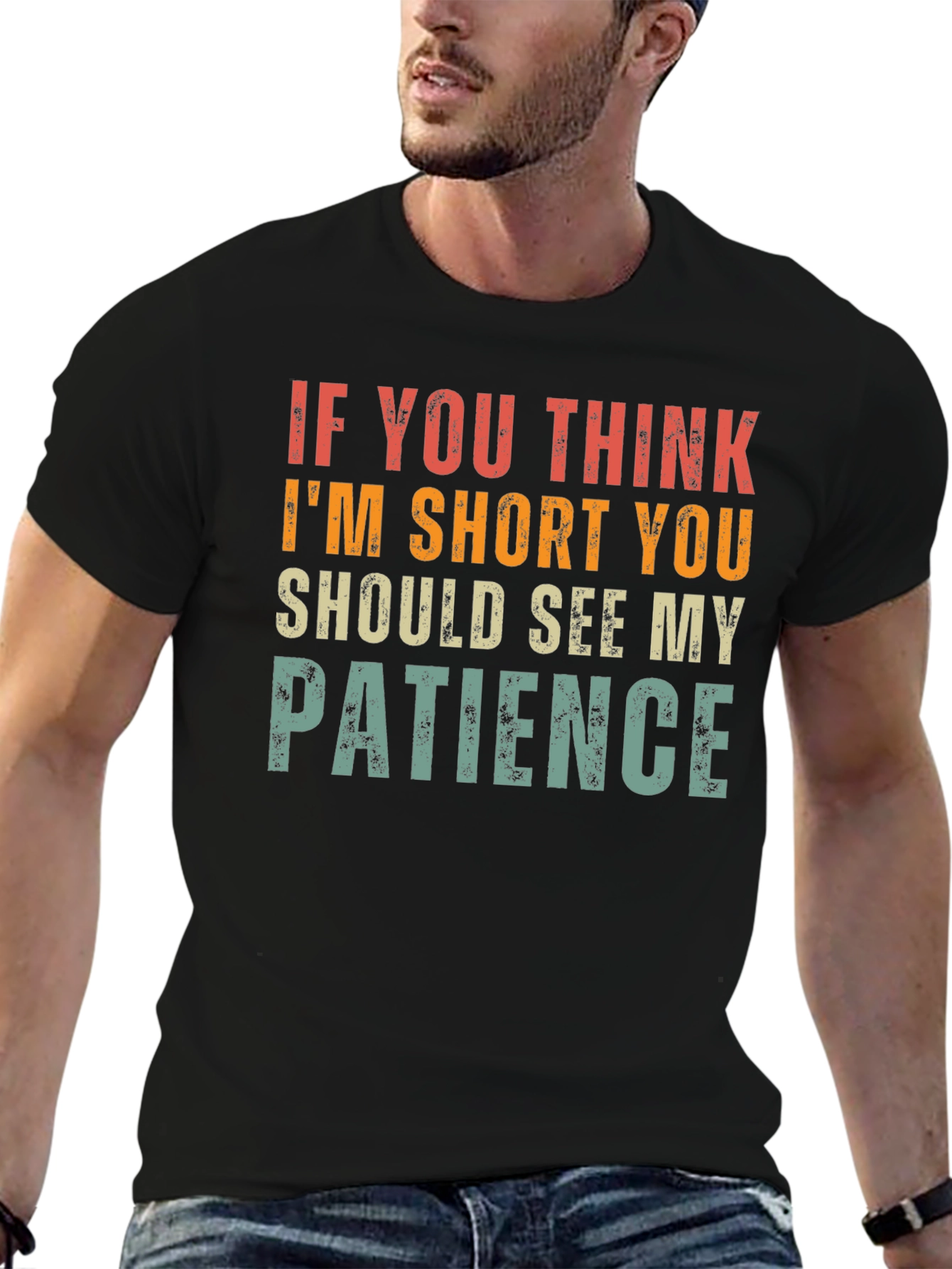 Funny Short Patience Graphic T-Shirt