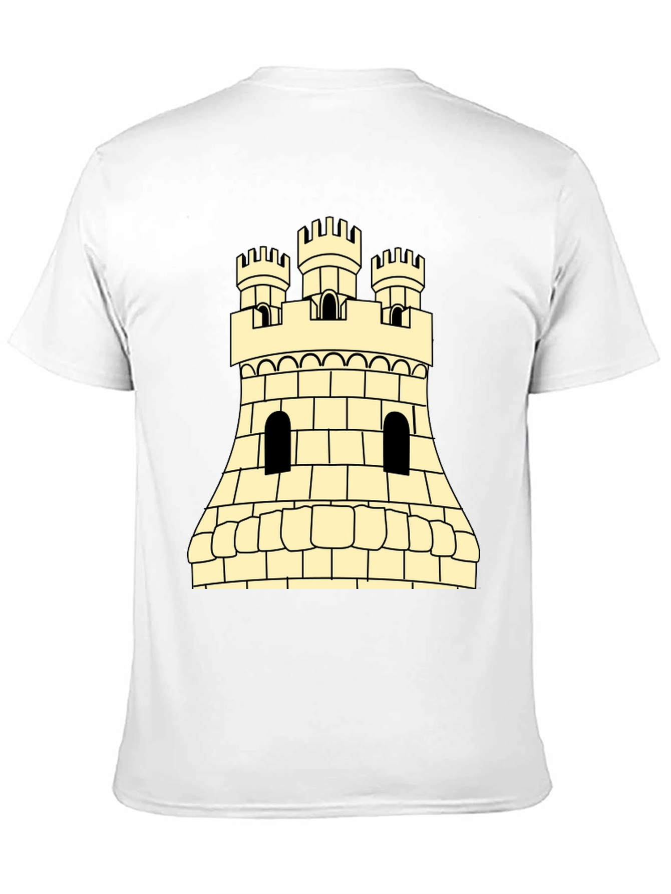 Castle Tower Graphic Tee - Classic Medieval Design