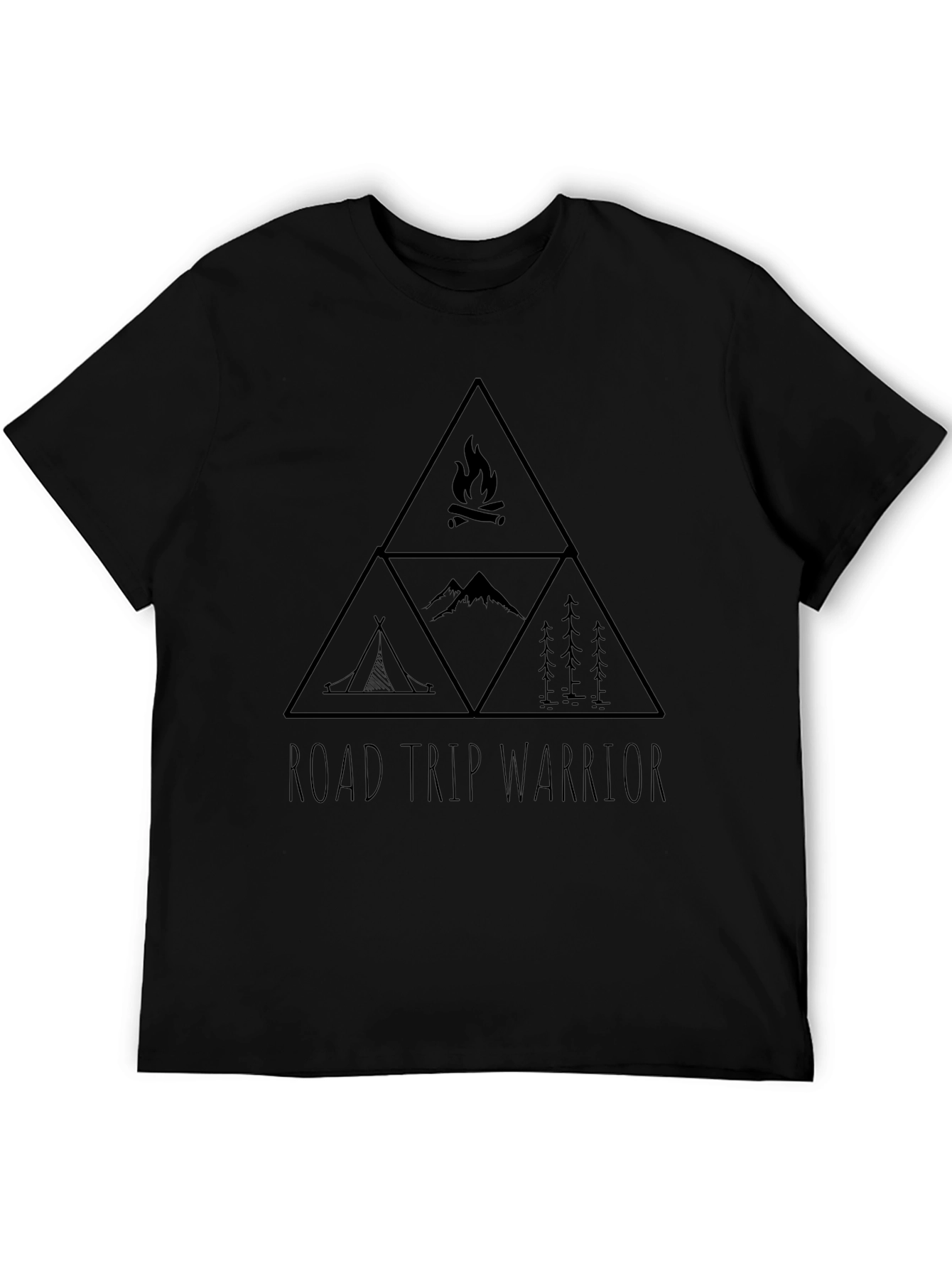 Road Trip Warrior Graphic Tee - Black