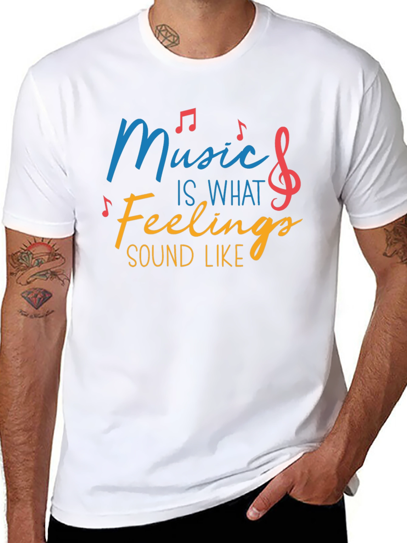 Music Is What Feelings Sound Like Tee