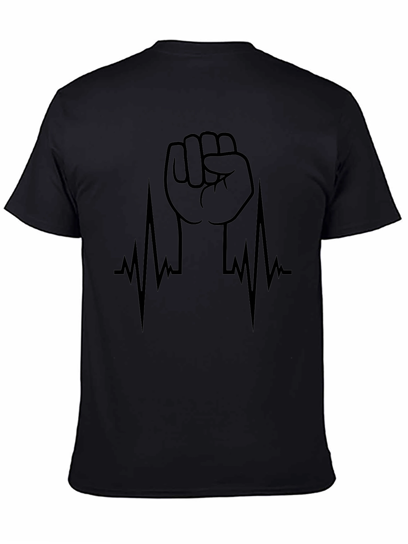 Raised Fist Heartbeat Graphic Tee