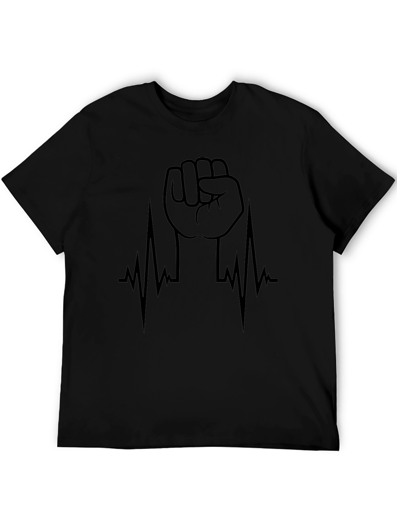 Raised Fist Heartbeat Graphic Tee