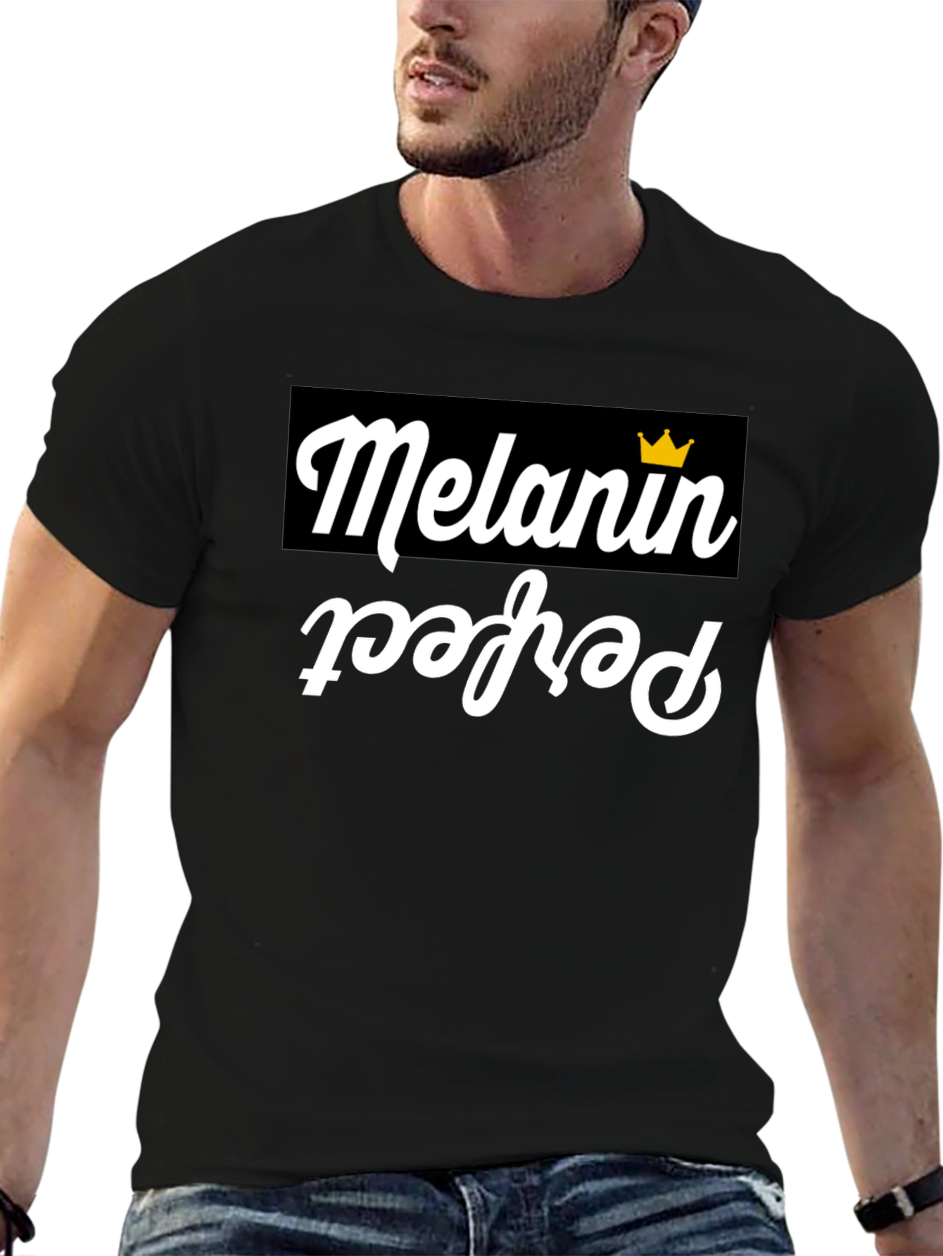 Melanin Perfect Graphic T-Shirt - Black