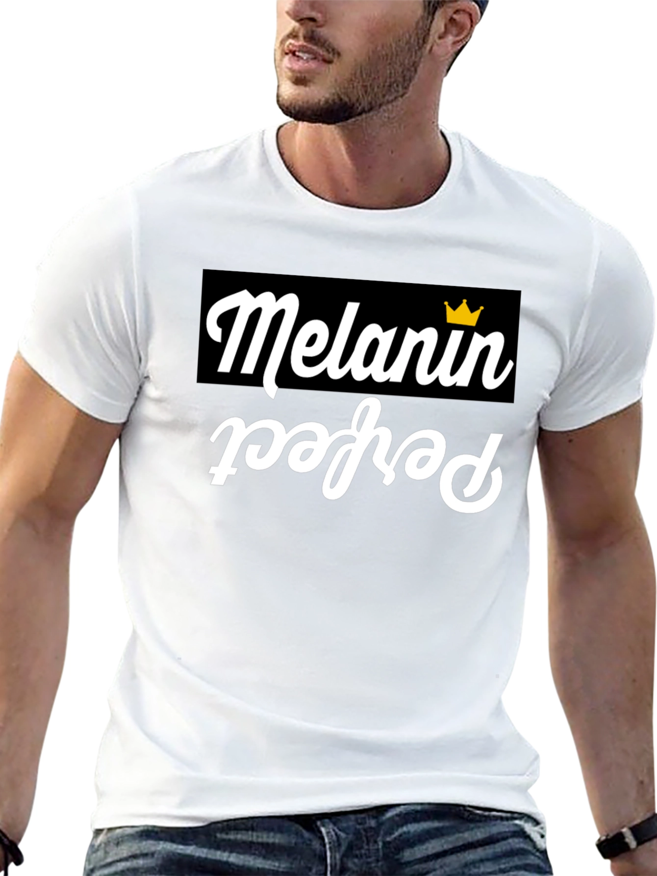 Melanin Perfect Graphic T-Shirt - Black