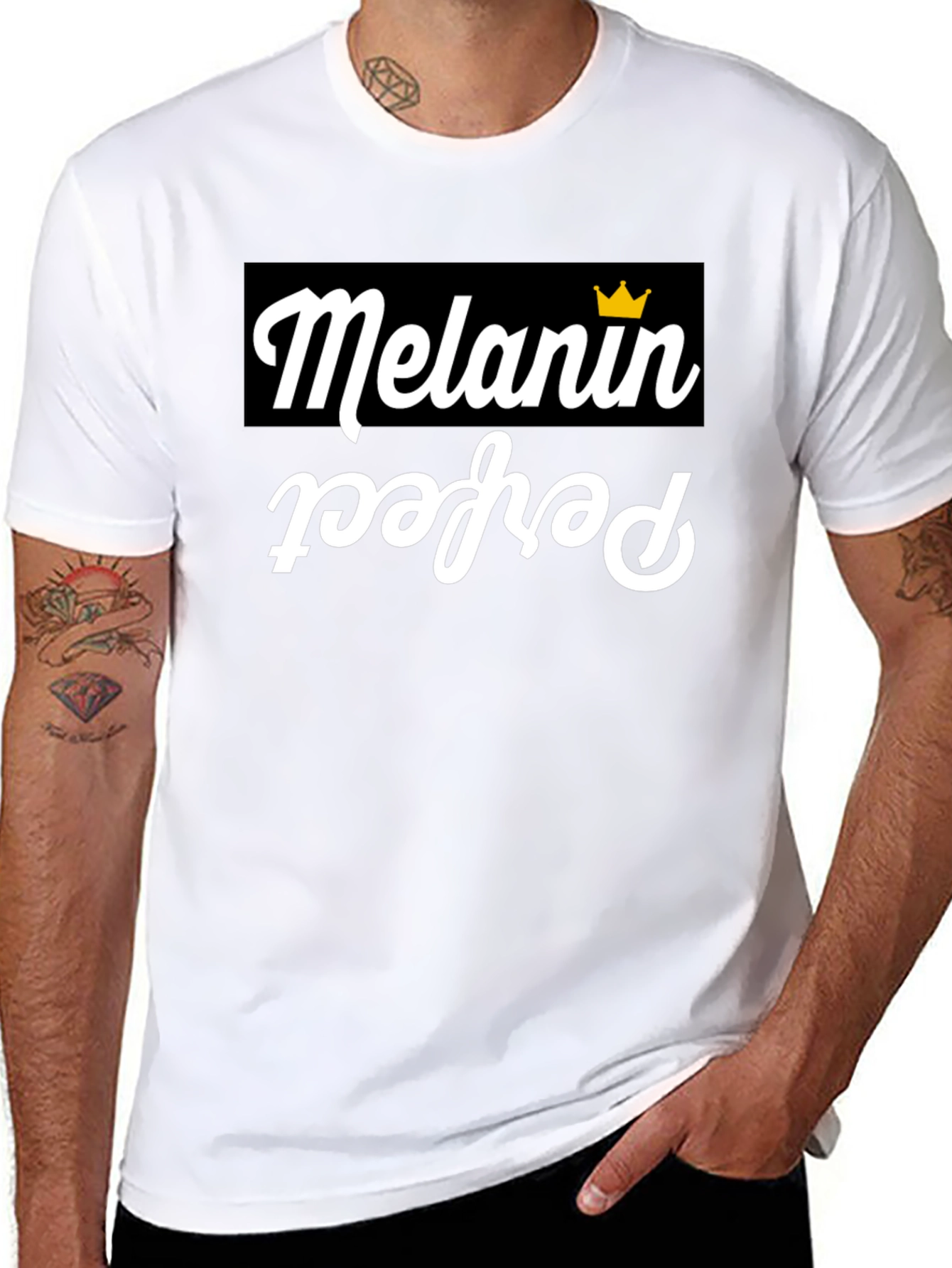 Melanin Perfect Graphic T-Shirt - Black