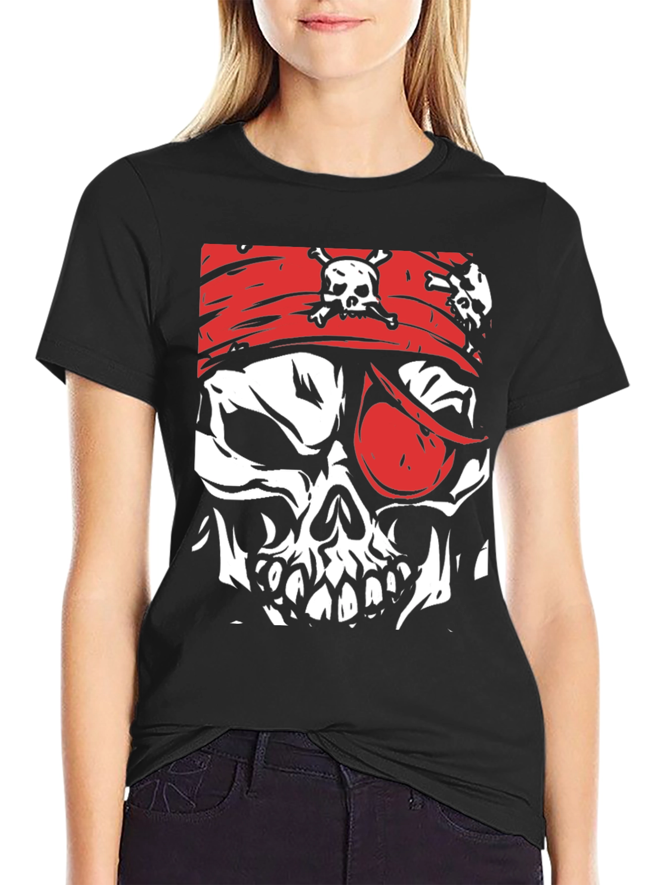 Pirate Skull Graphic T-Shirt