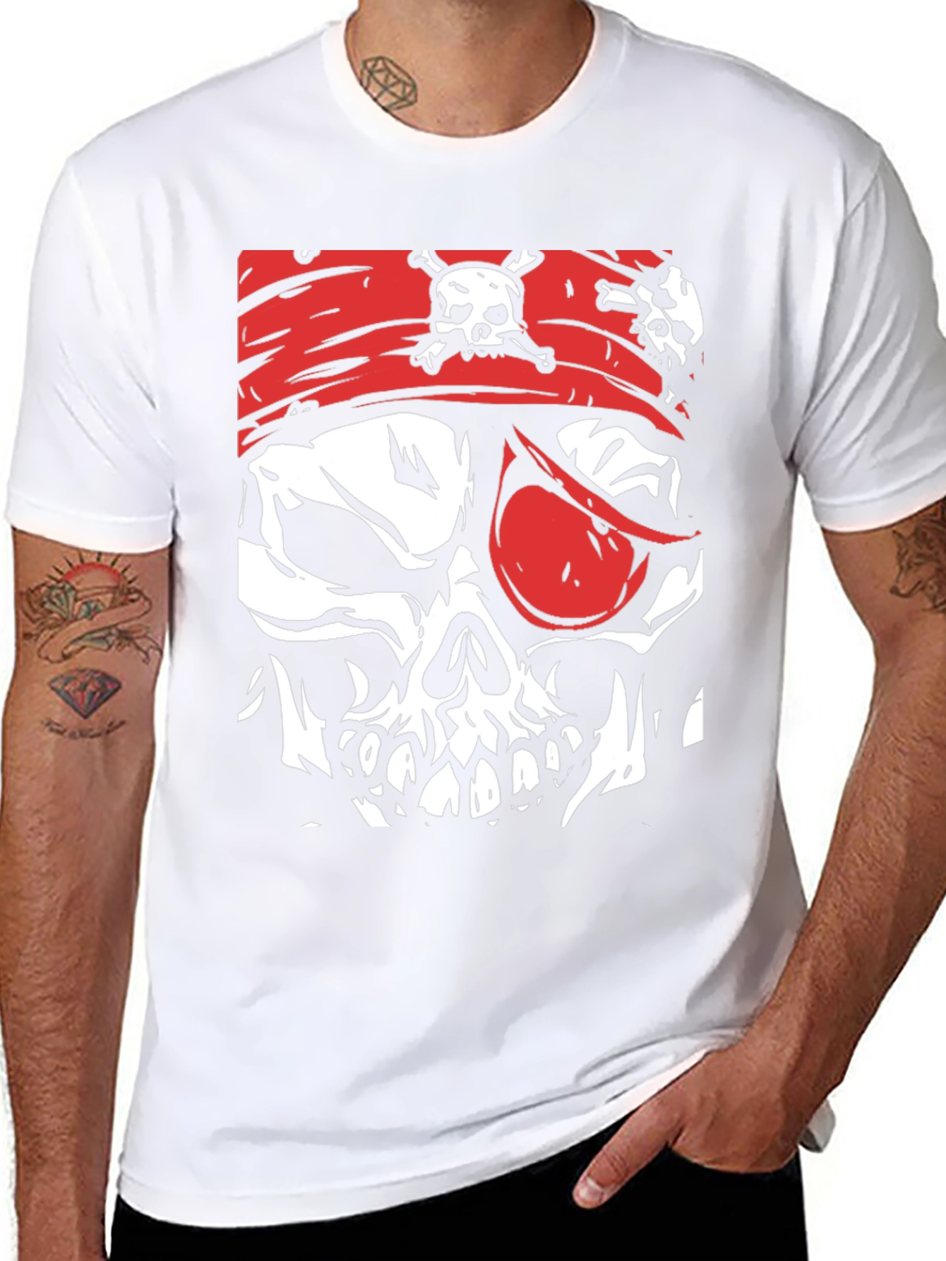 Pirate Skull Graphic T-Shirt