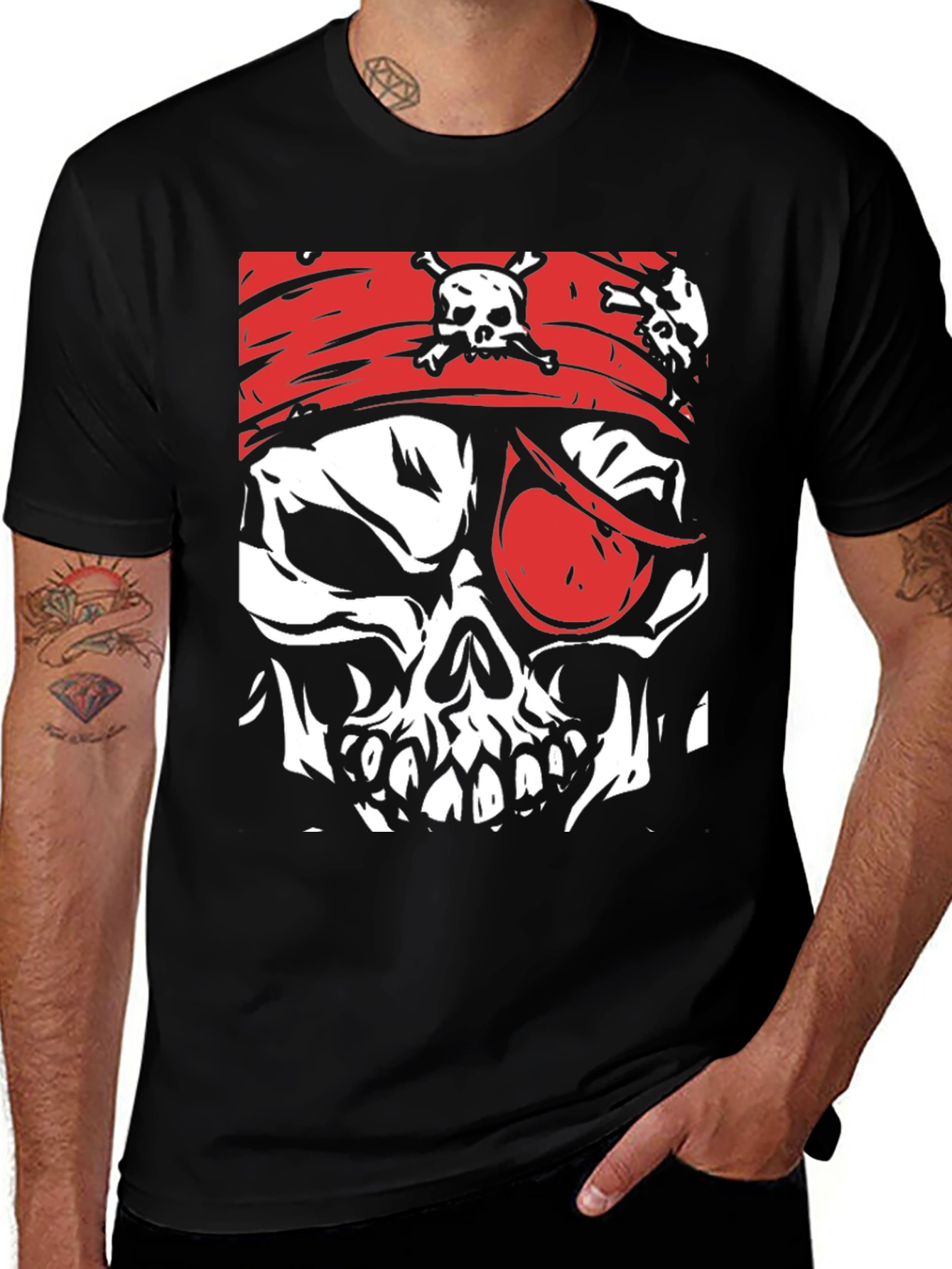 Pirate Skull Graphic T-Shirt