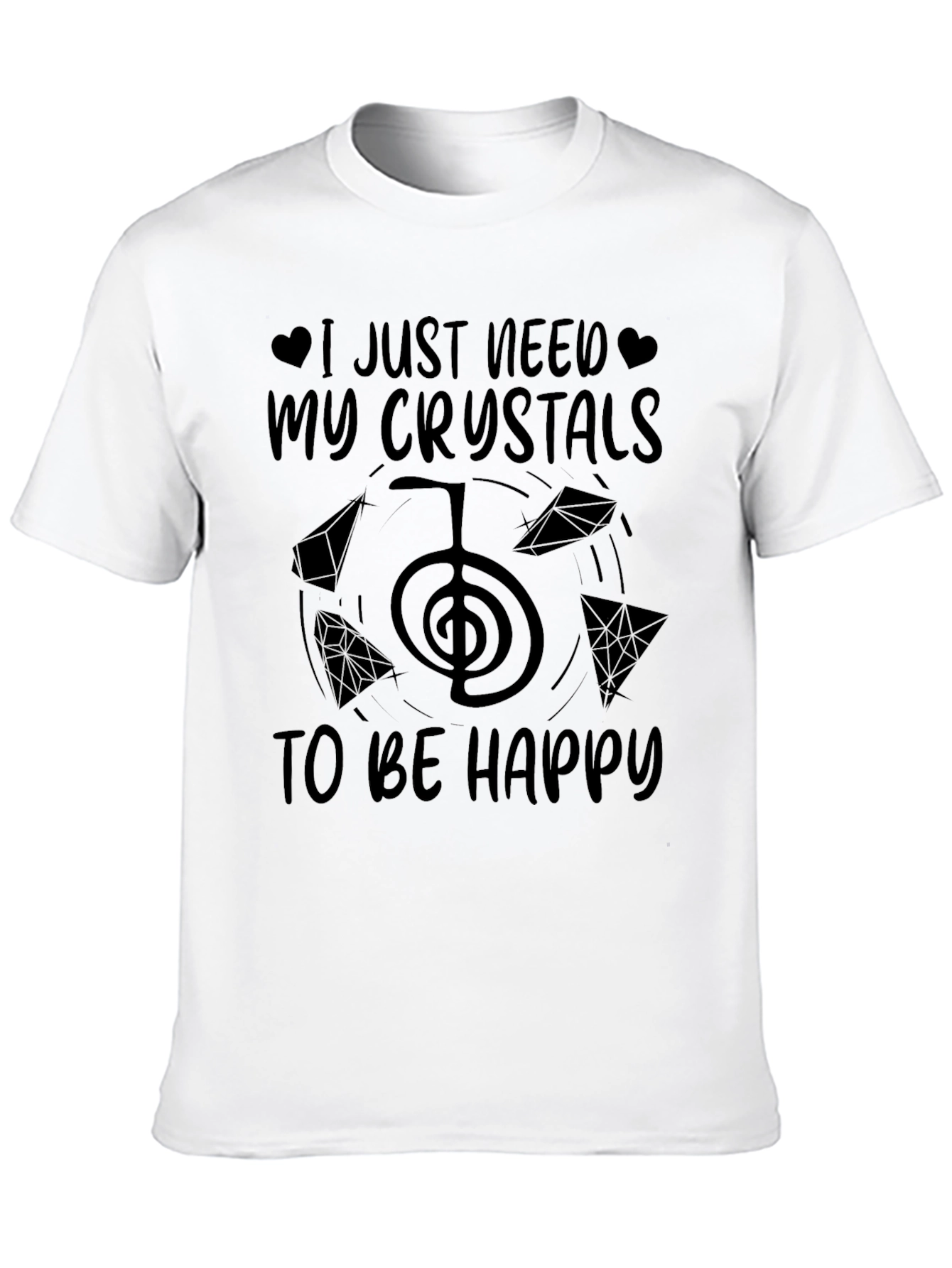 Crystals to be Happy Graphic T-Shirt