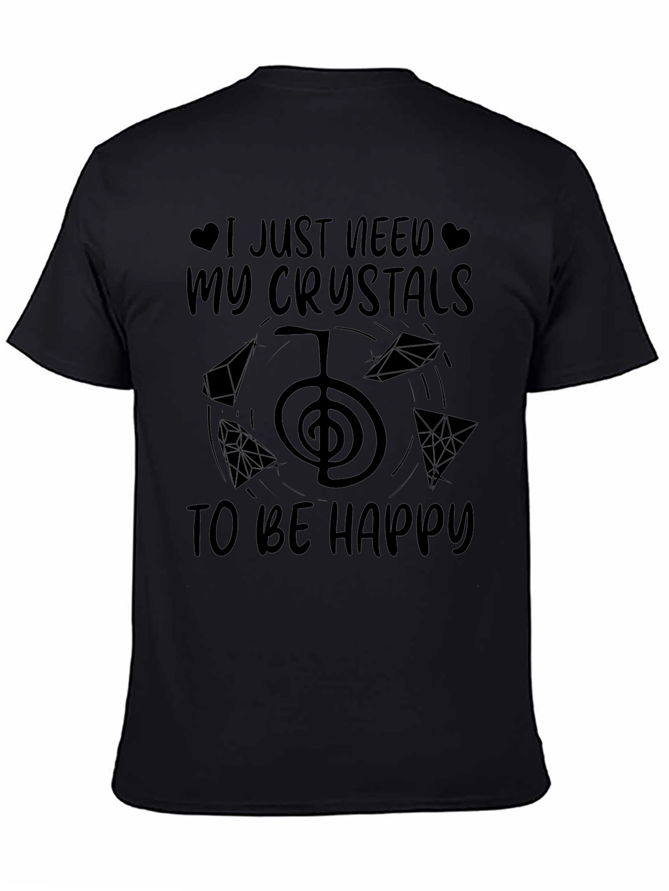 Crystals to be Happy Graphic T-Shirt