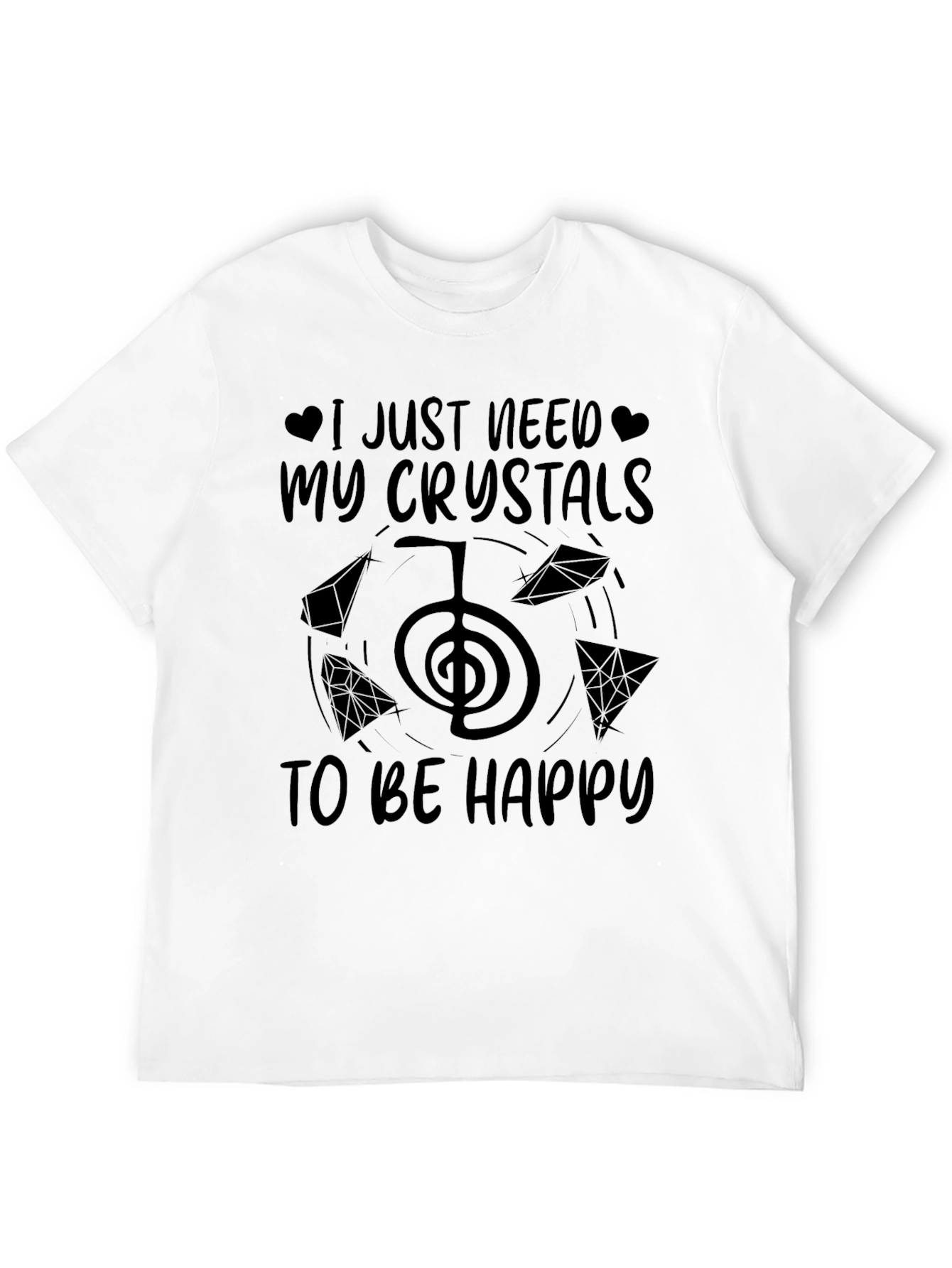 Crystals to be Happy Graphic T-Shirt