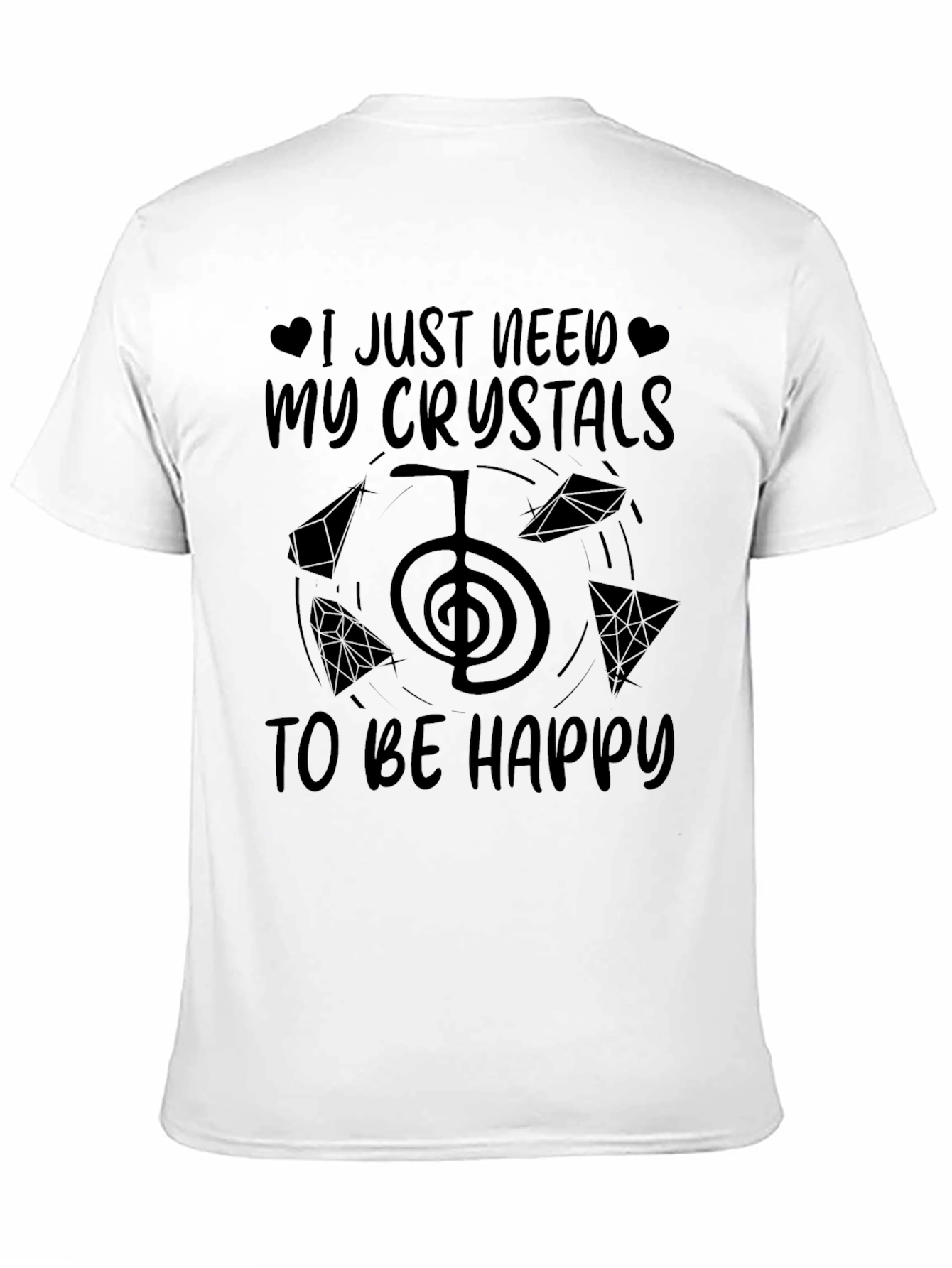 Crystals to be Happy Graphic T-Shirt