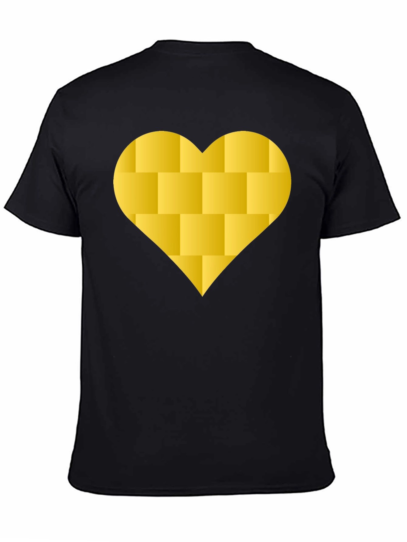 Brick Heart Graphic Tee - Modern Black T-Shirt