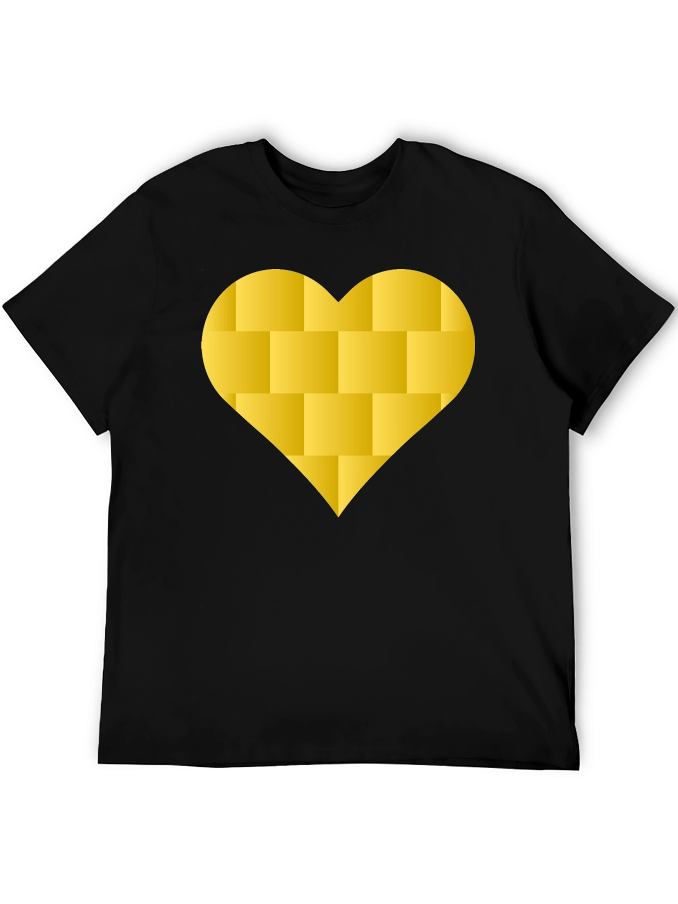 Brick Heart Graphic Tee - Modern Black T-Shirt