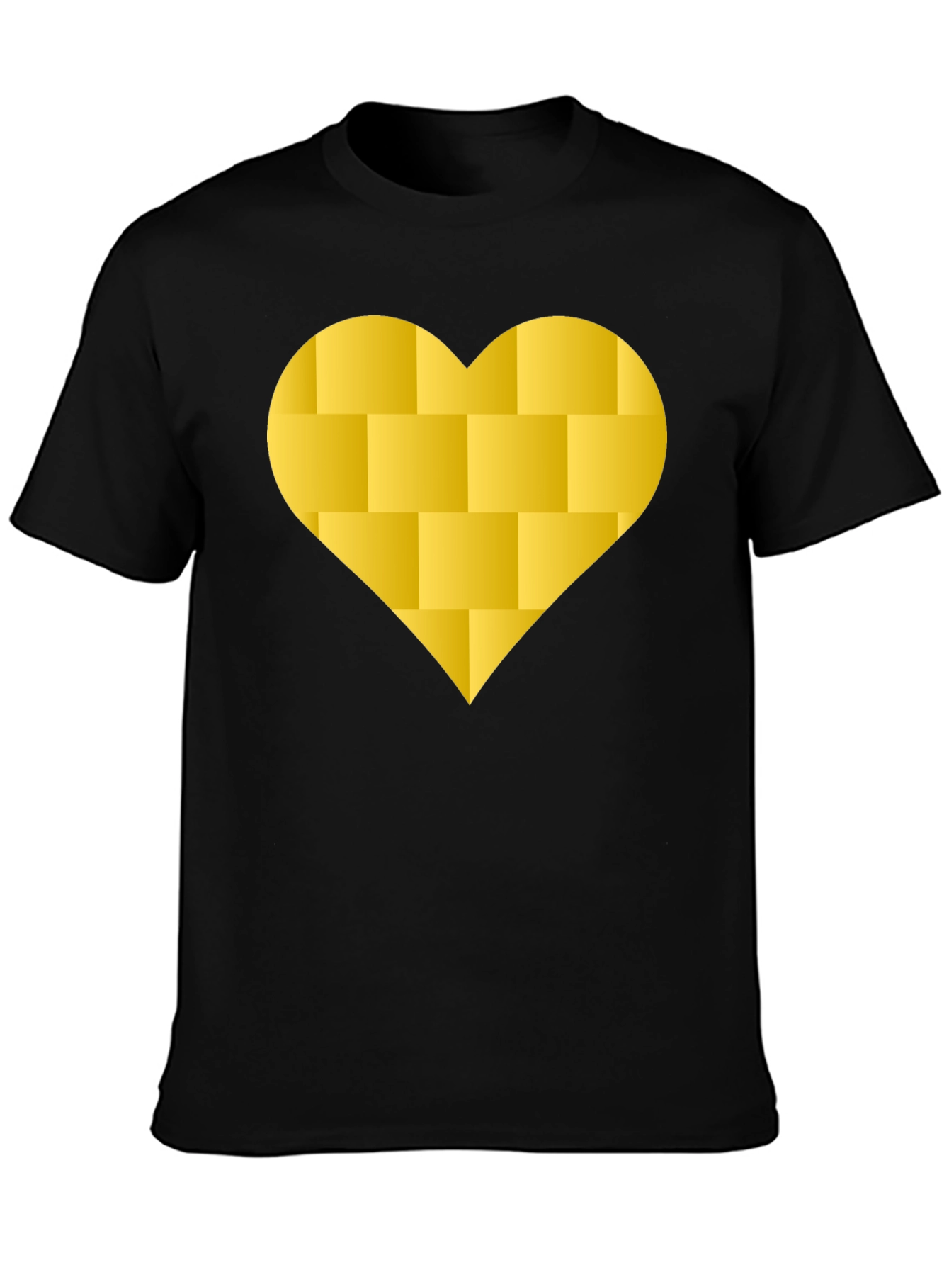 Brick Heart Graphic Tee - Modern Black T-Shirt