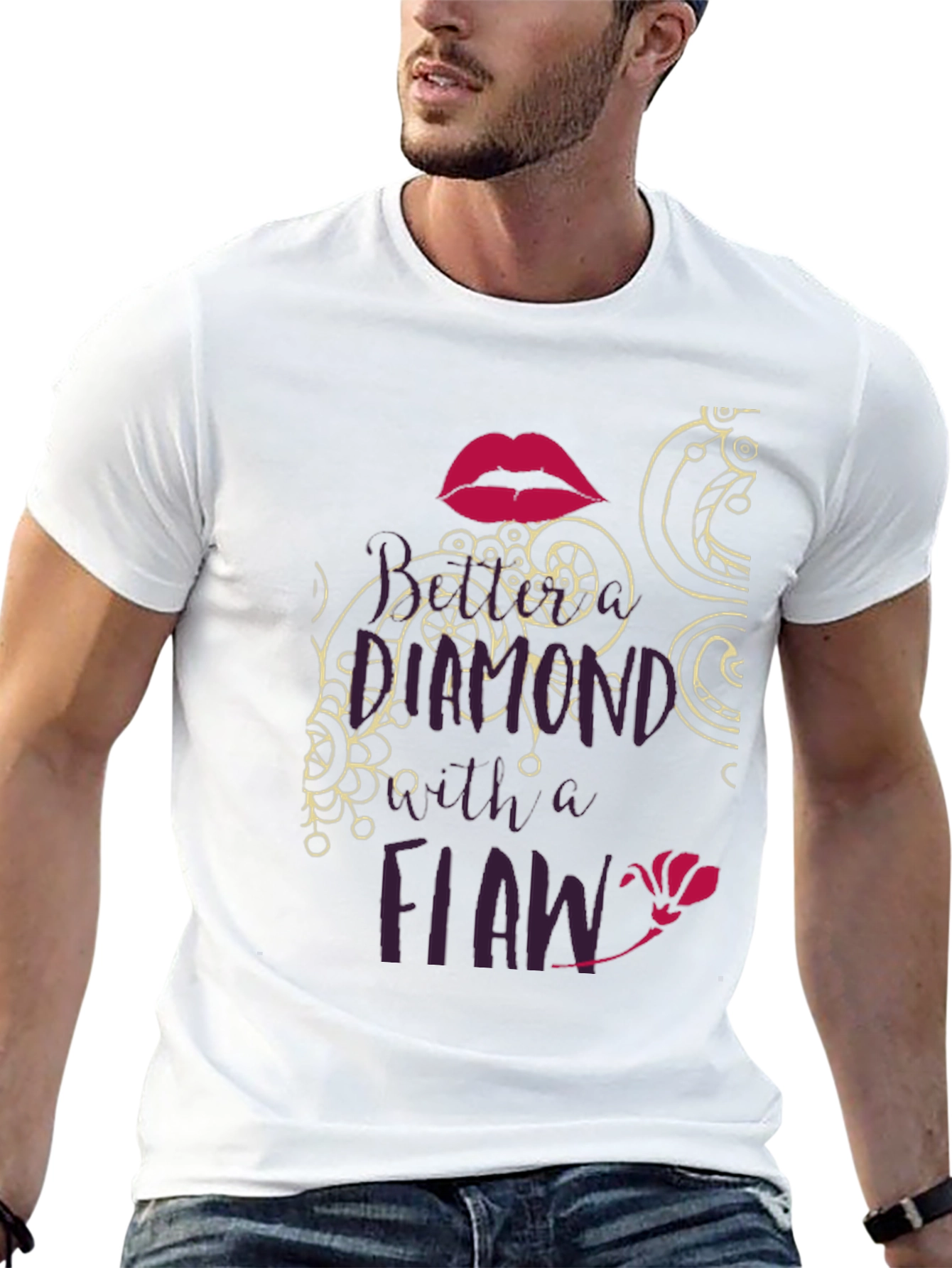 Diamond with a Flaw Graphic Tee - Black