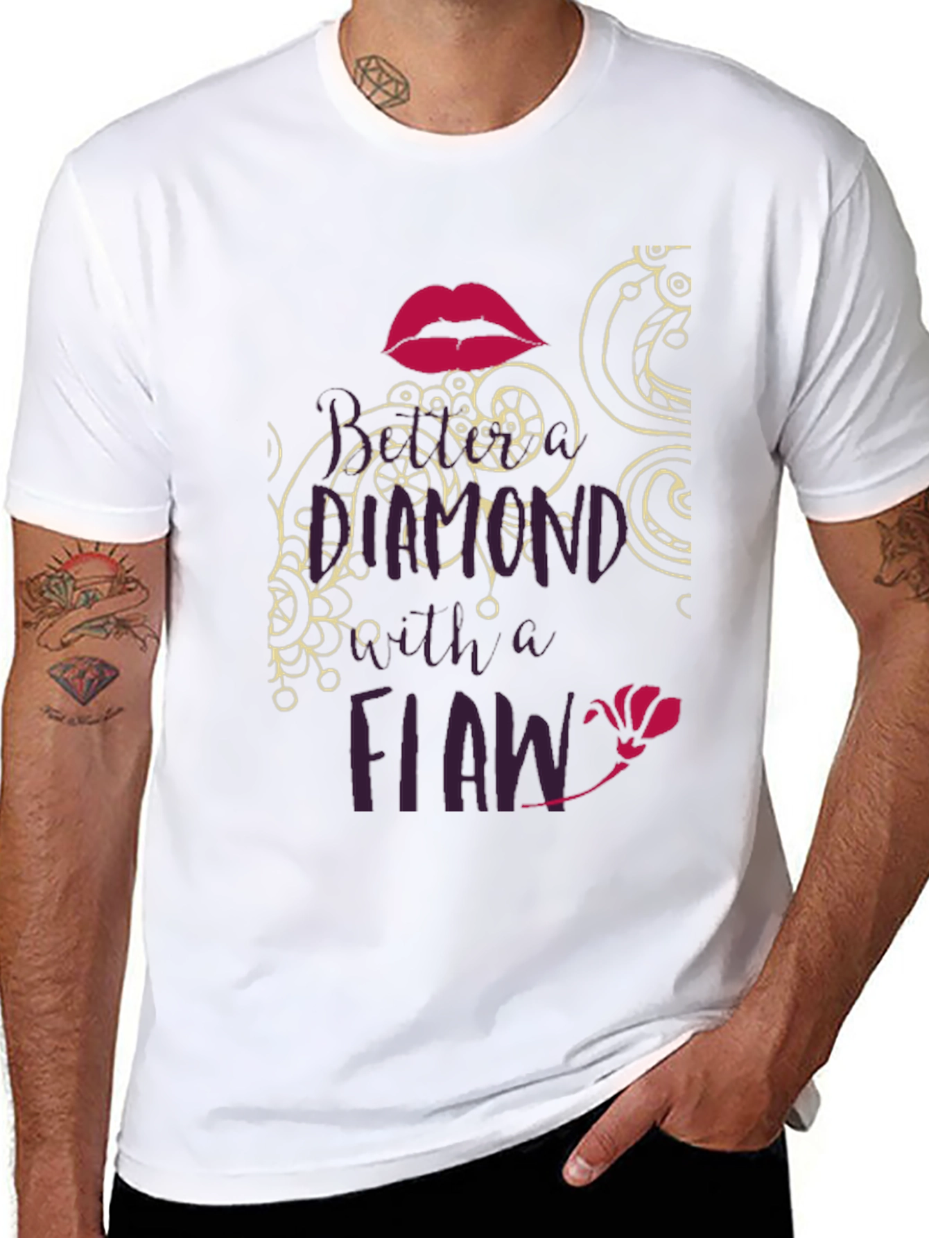 Diamond with a Flaw Graphic Tee - Black