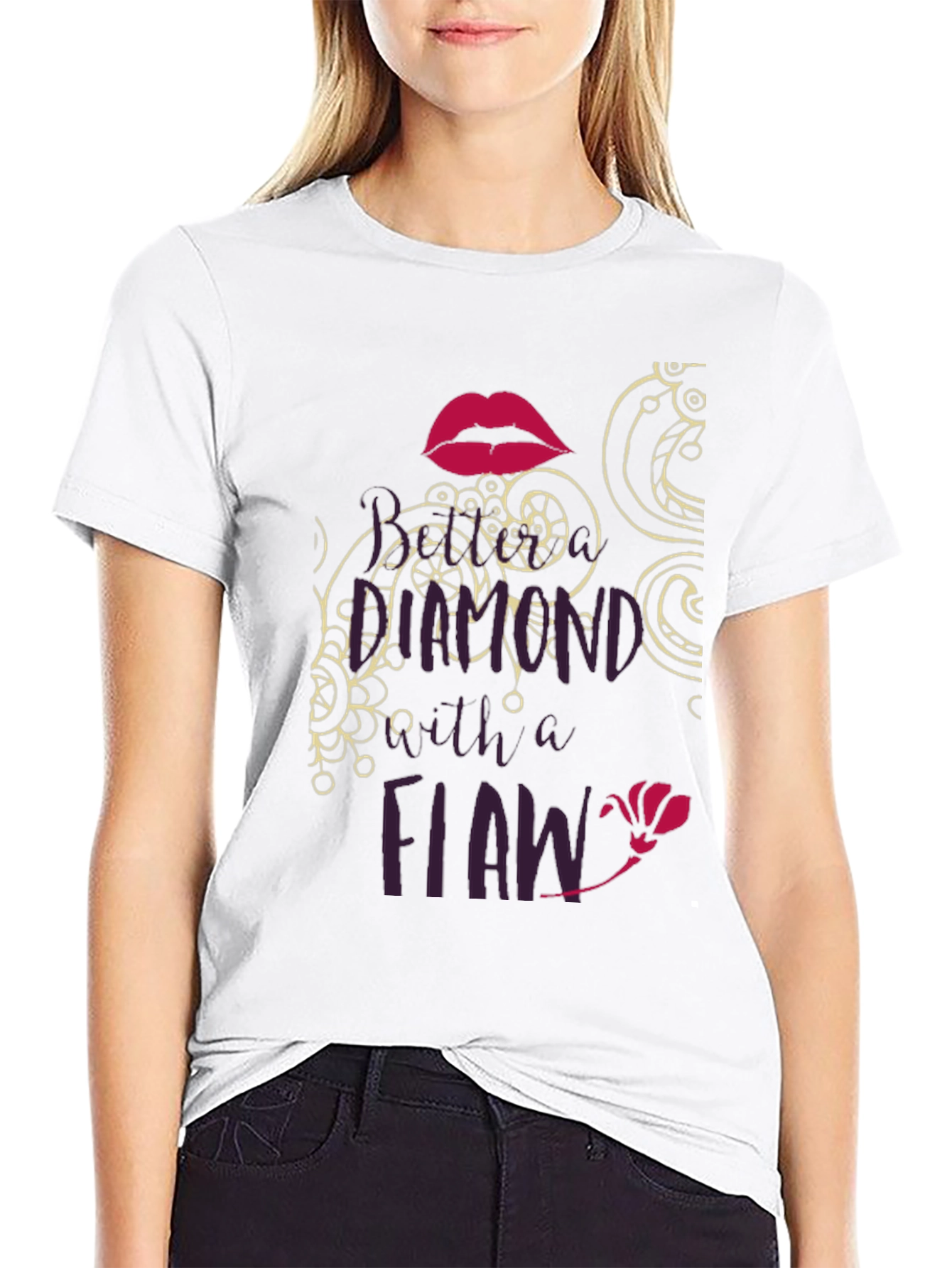 Diamond with a Flaw Graphic Tee - Black