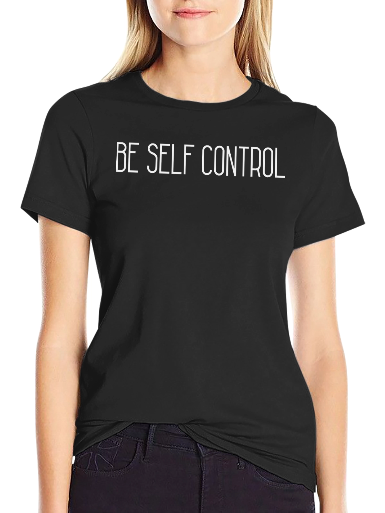 Be Self Control Graphic Tee - Black Unisex
