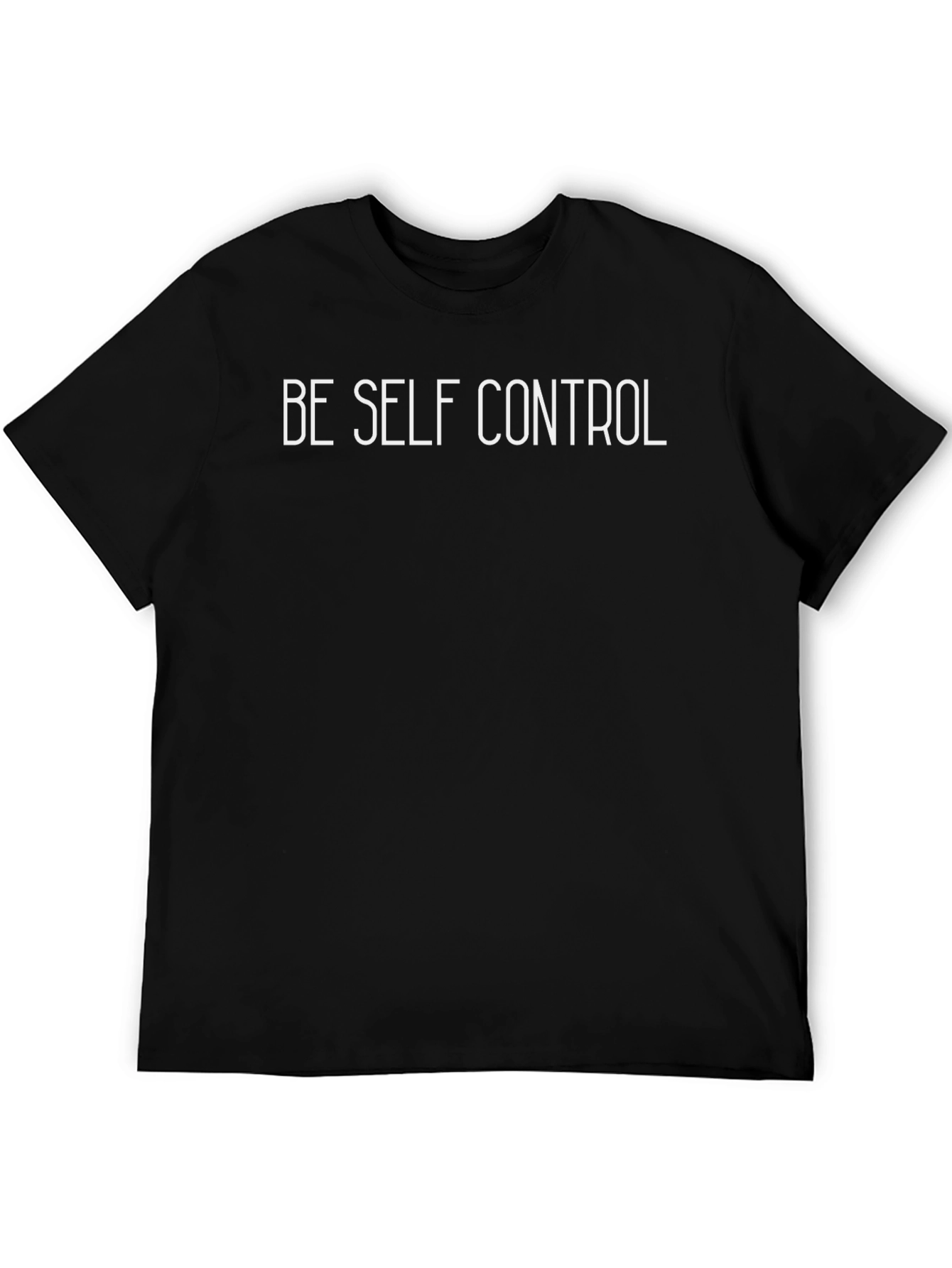 Be Self Control Graphic Tee - Black Unisex