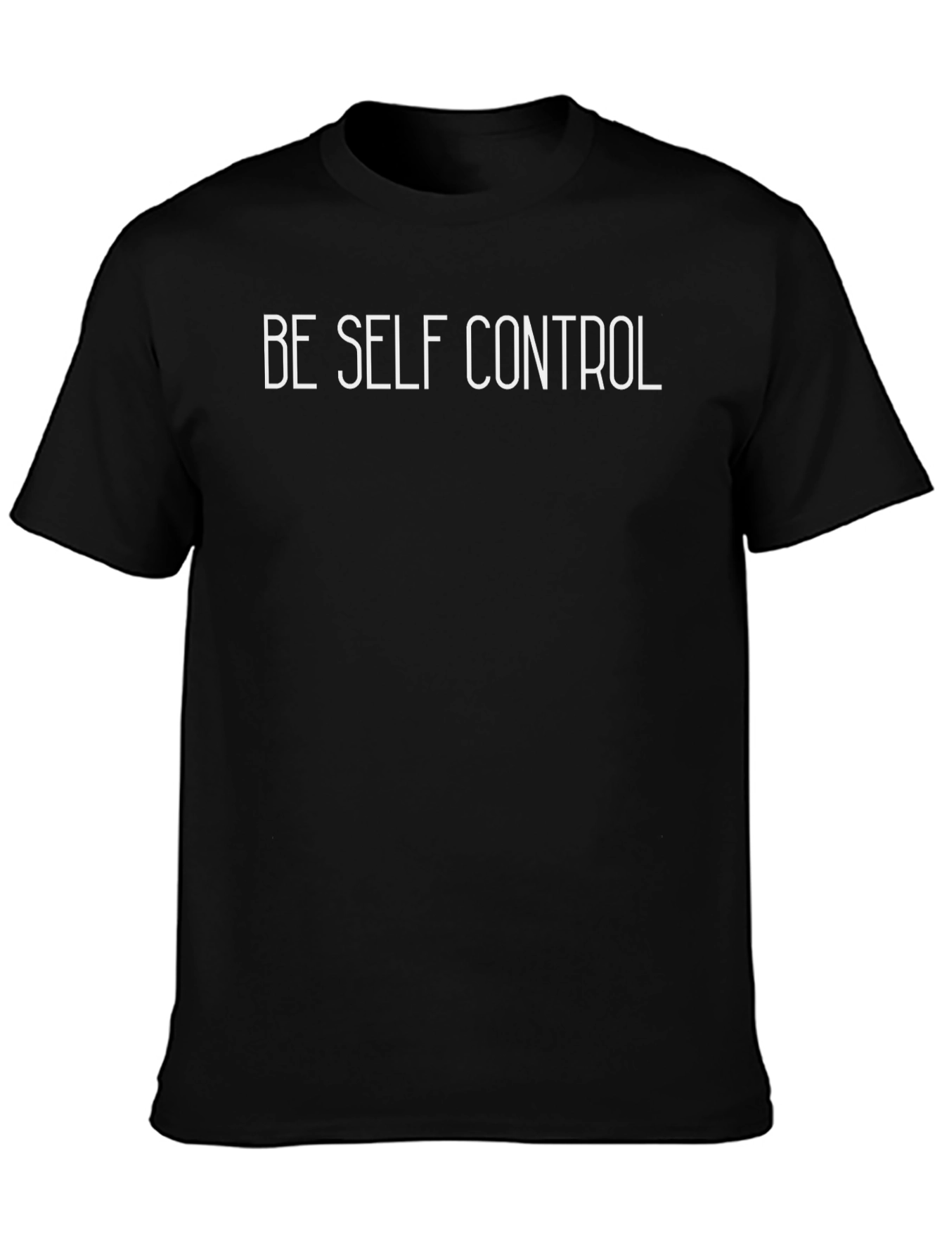 Be Self Control Graphic Tee - Black Unisex