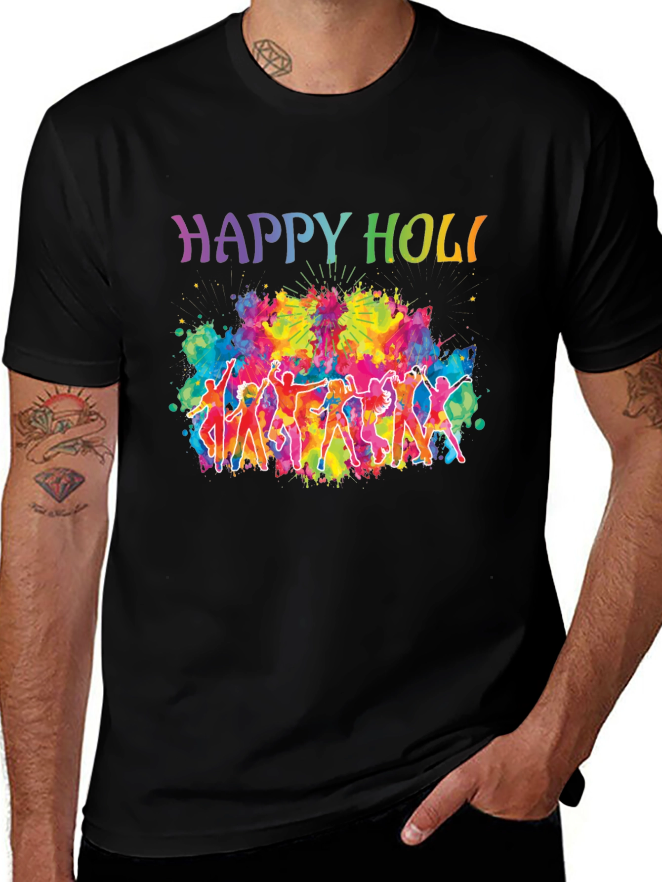 Happy Holi Festival Graphic Tee