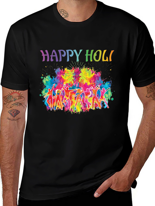 Happy Holi Festival Graphic Tee