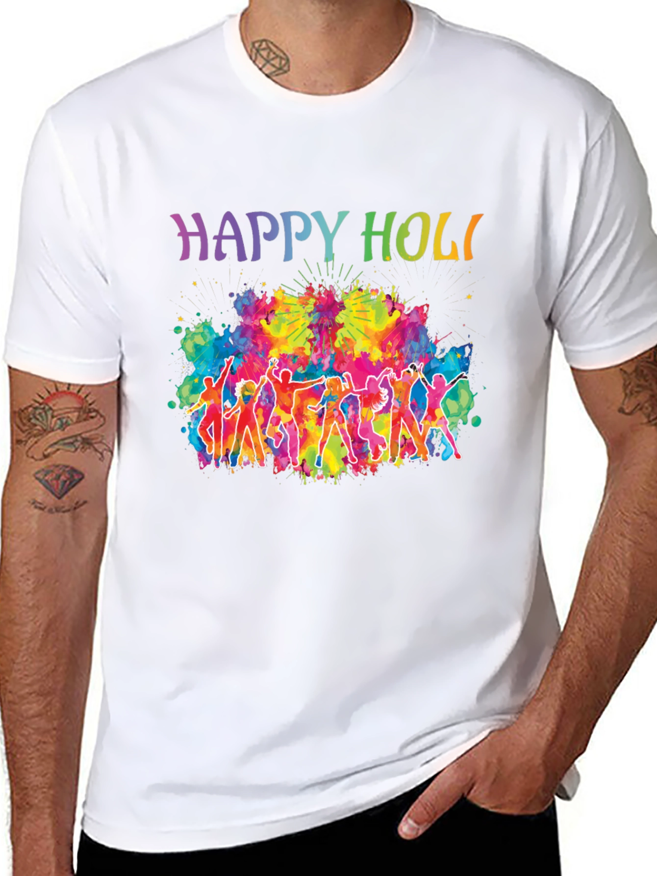 Happy Holi Festival Graphic Tee