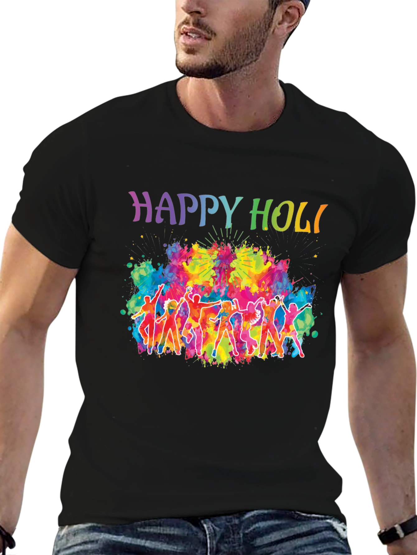 Happy Holi Festival Graphic Tee