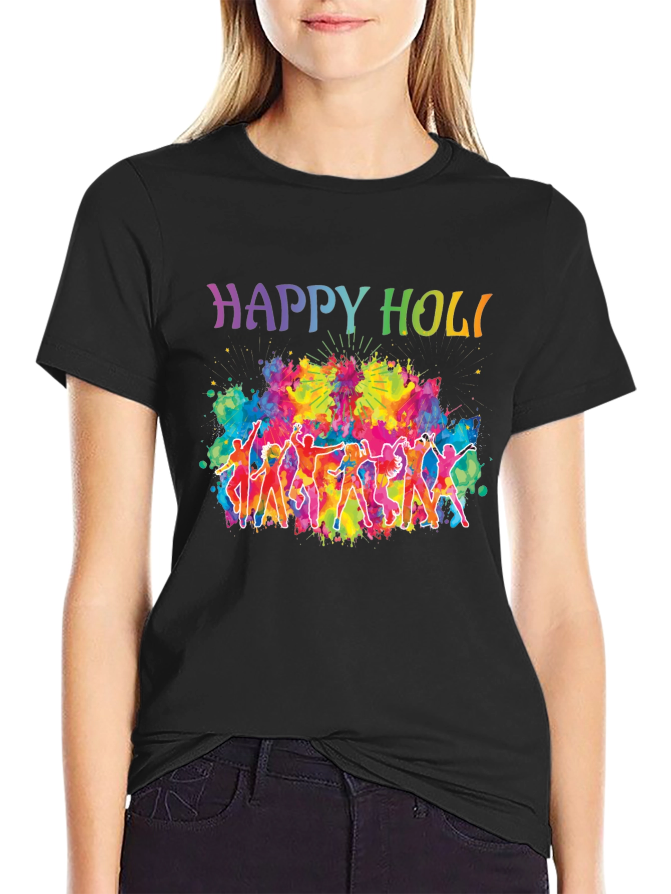 Happy Holi Festival Graphic Tee