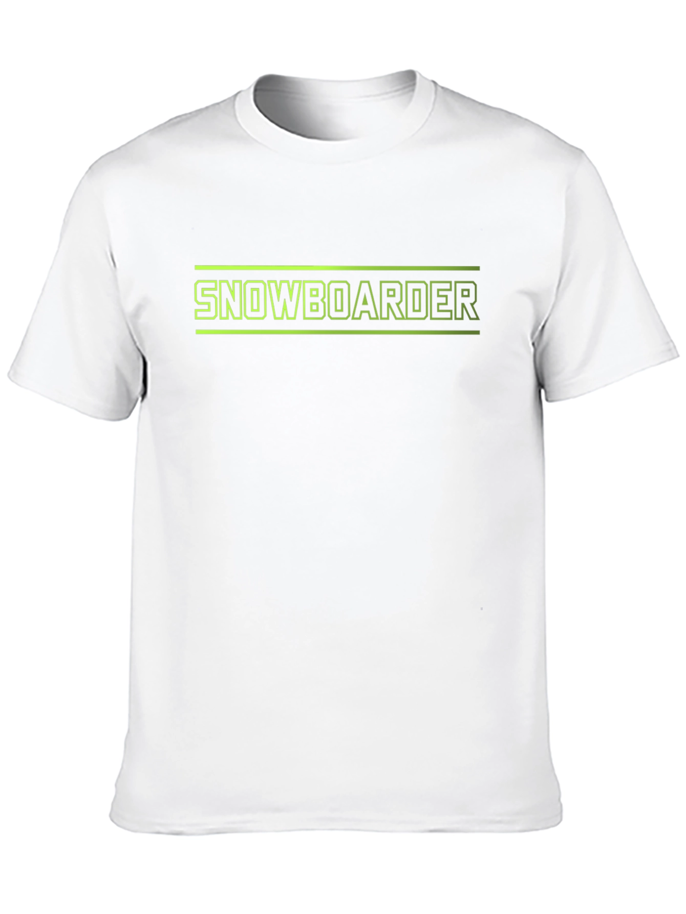 Snowboarder Graphic Tee - Black Cotton T-Shirt