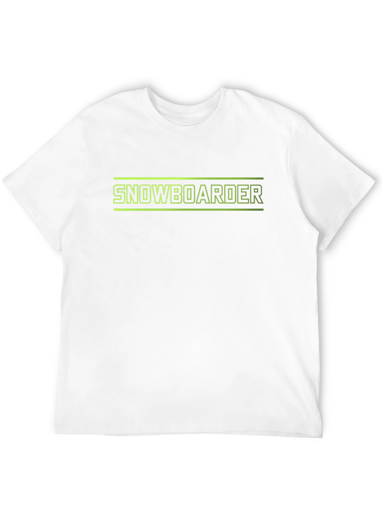 Snowboarder Graphic Tee - Black Cotton T-Shirt