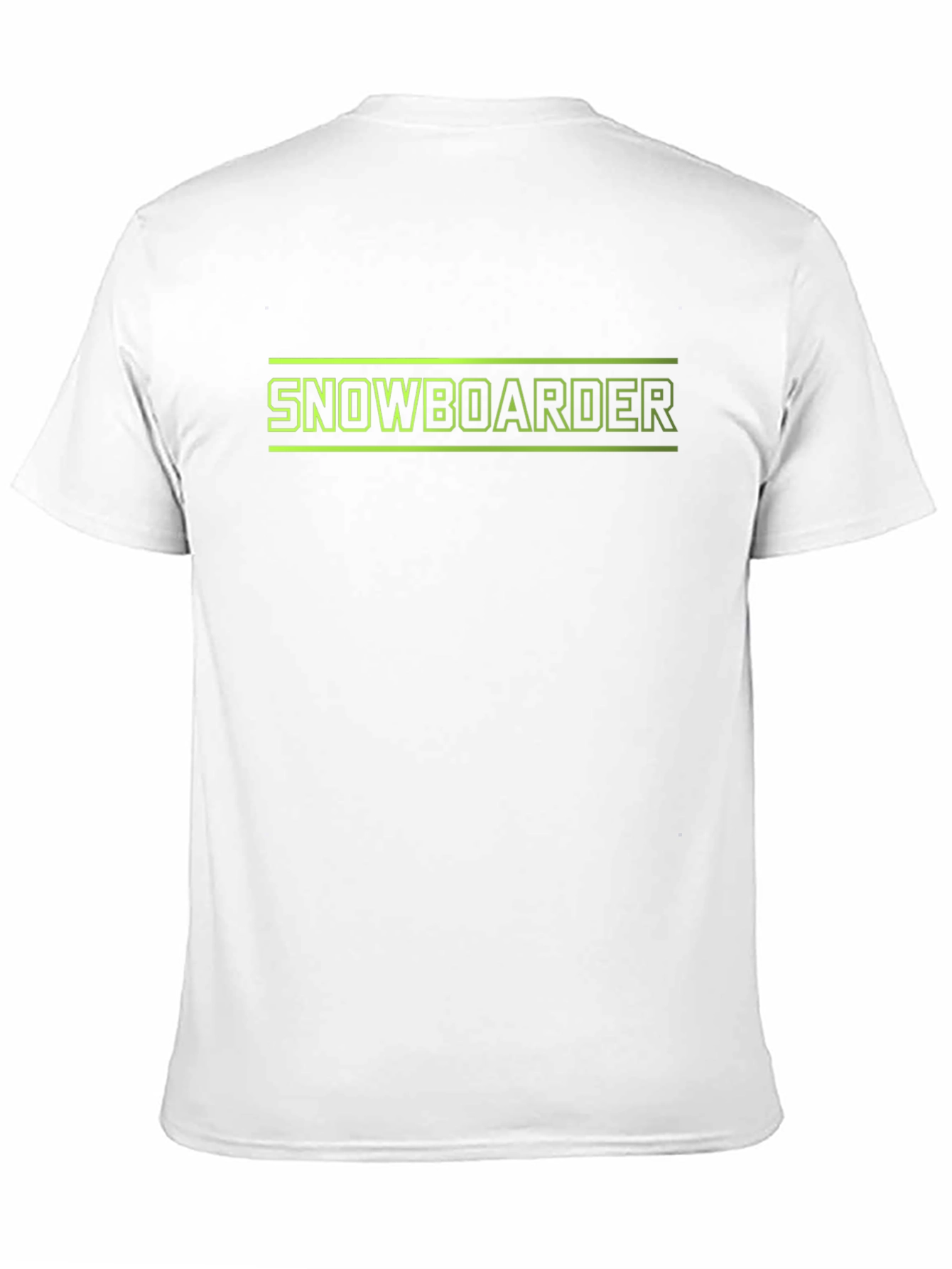Snowboarder Graphic Tee - Black Cotton T-Shirt