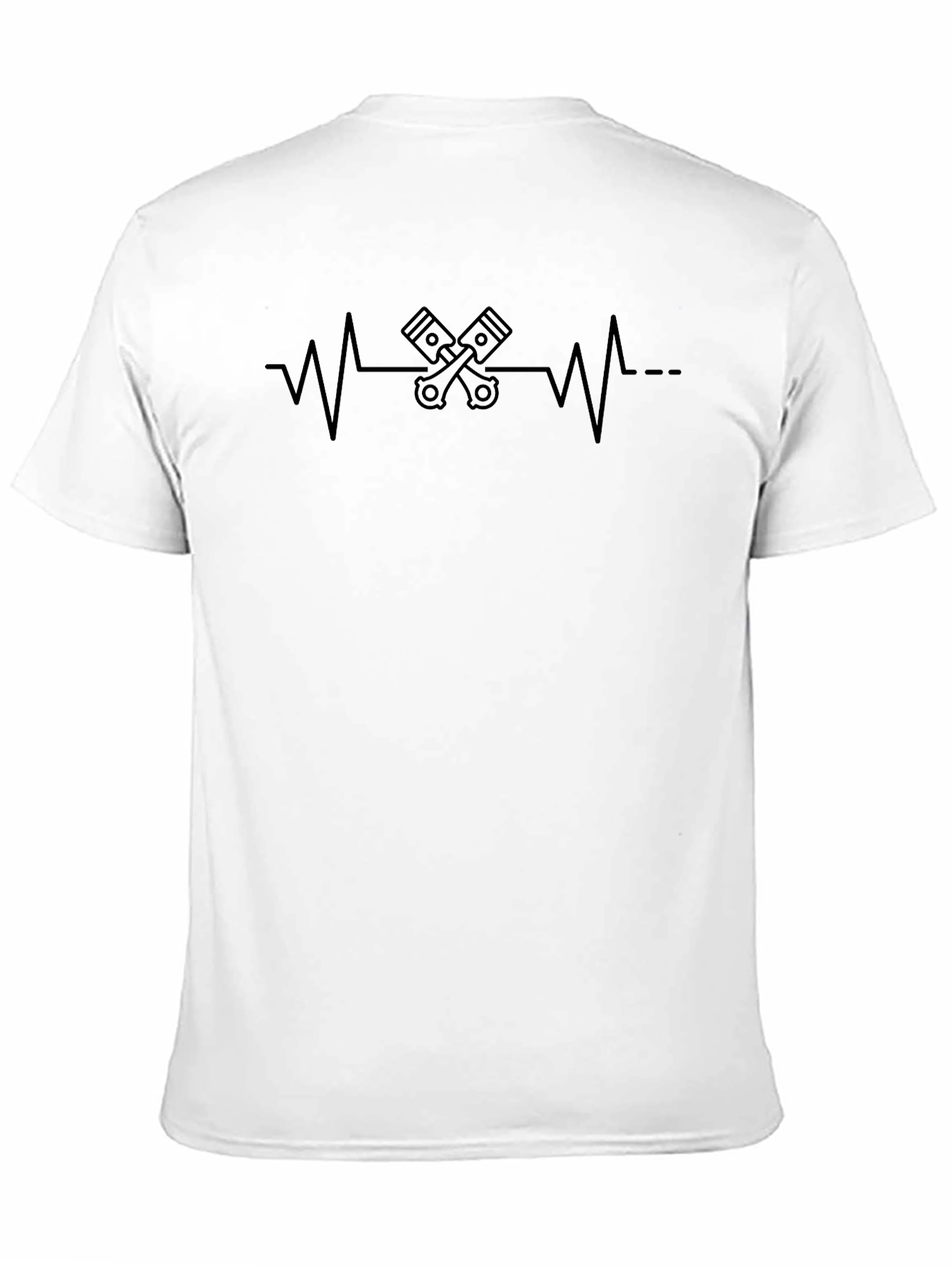 Engine Heartbeat Graphic Tee - Black
